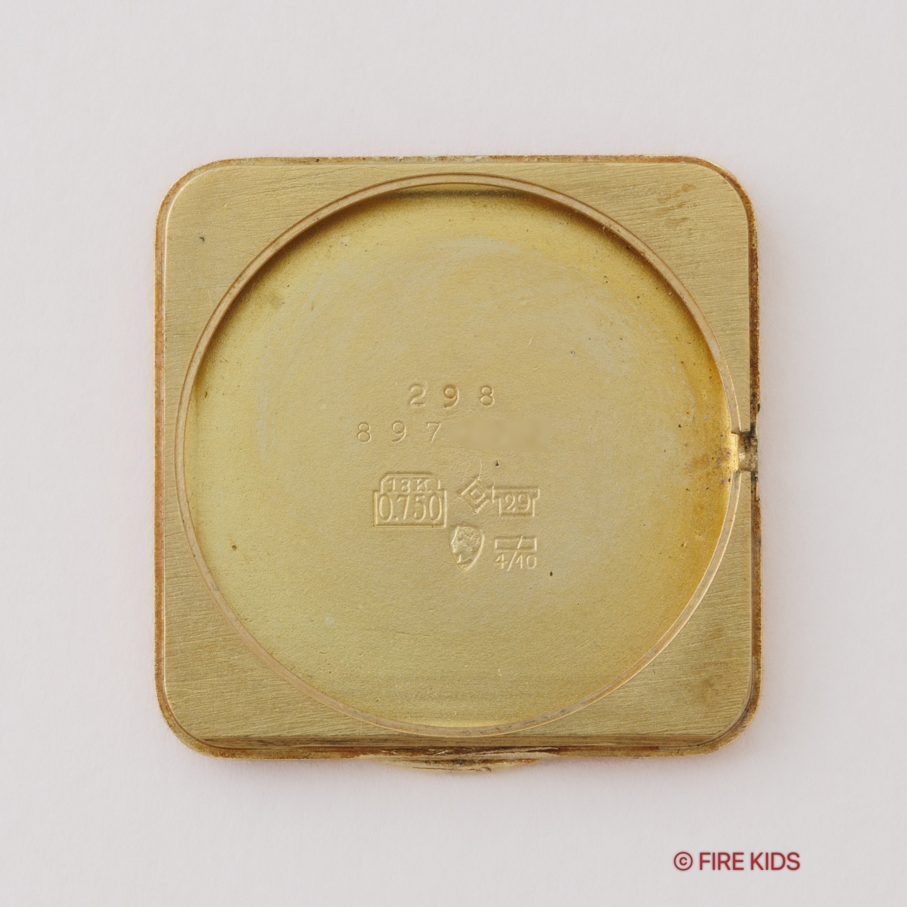 和光 18金無垢レクタンギュラーケース 1980年代製 手巻 スイスEBEL社製ムーブメント エンボスダイヤル