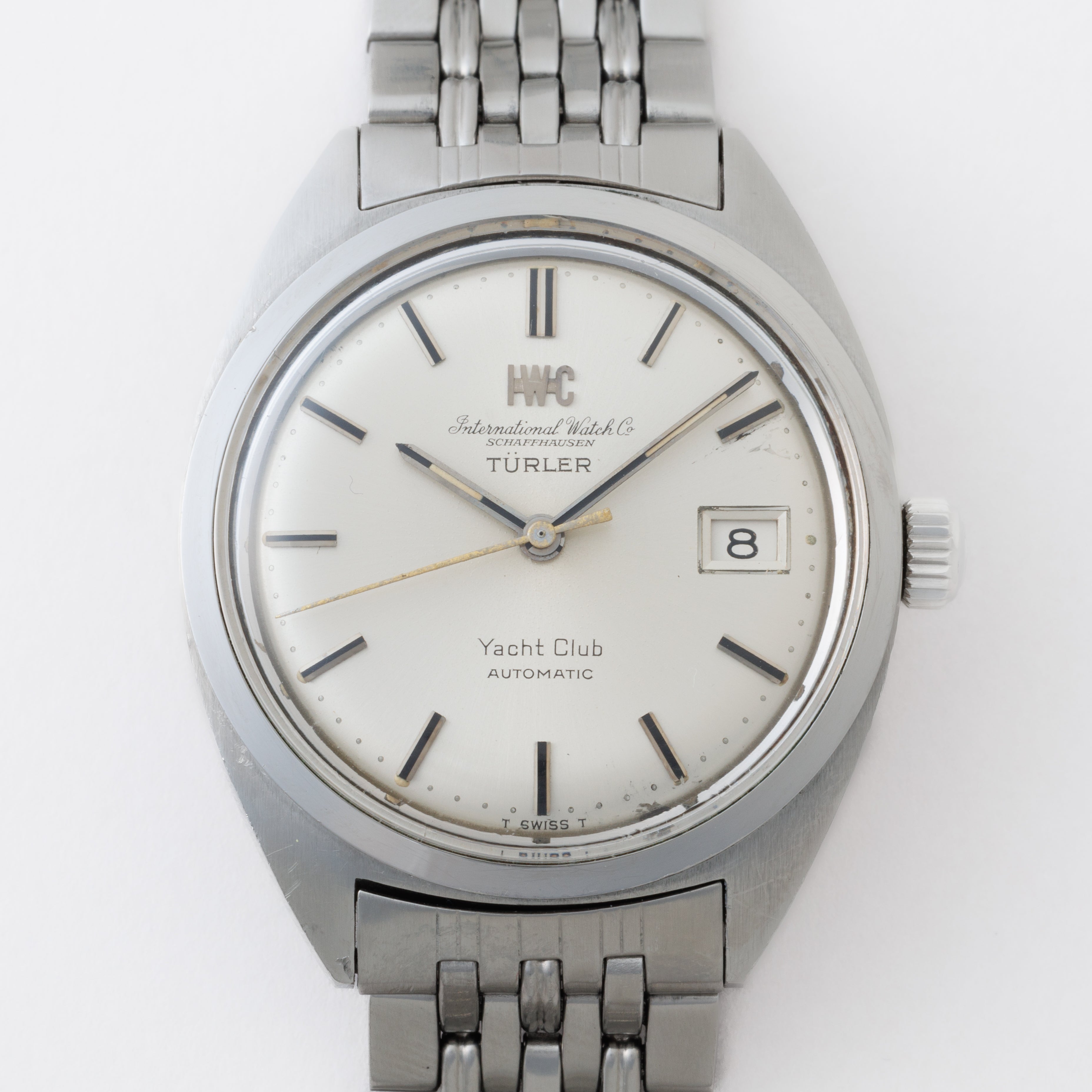 IWC ヨットクラブ 1970年製 Ref.R811 チューラーWネーム 純正ゲイフレアーブレス ペラトン式自動巻き