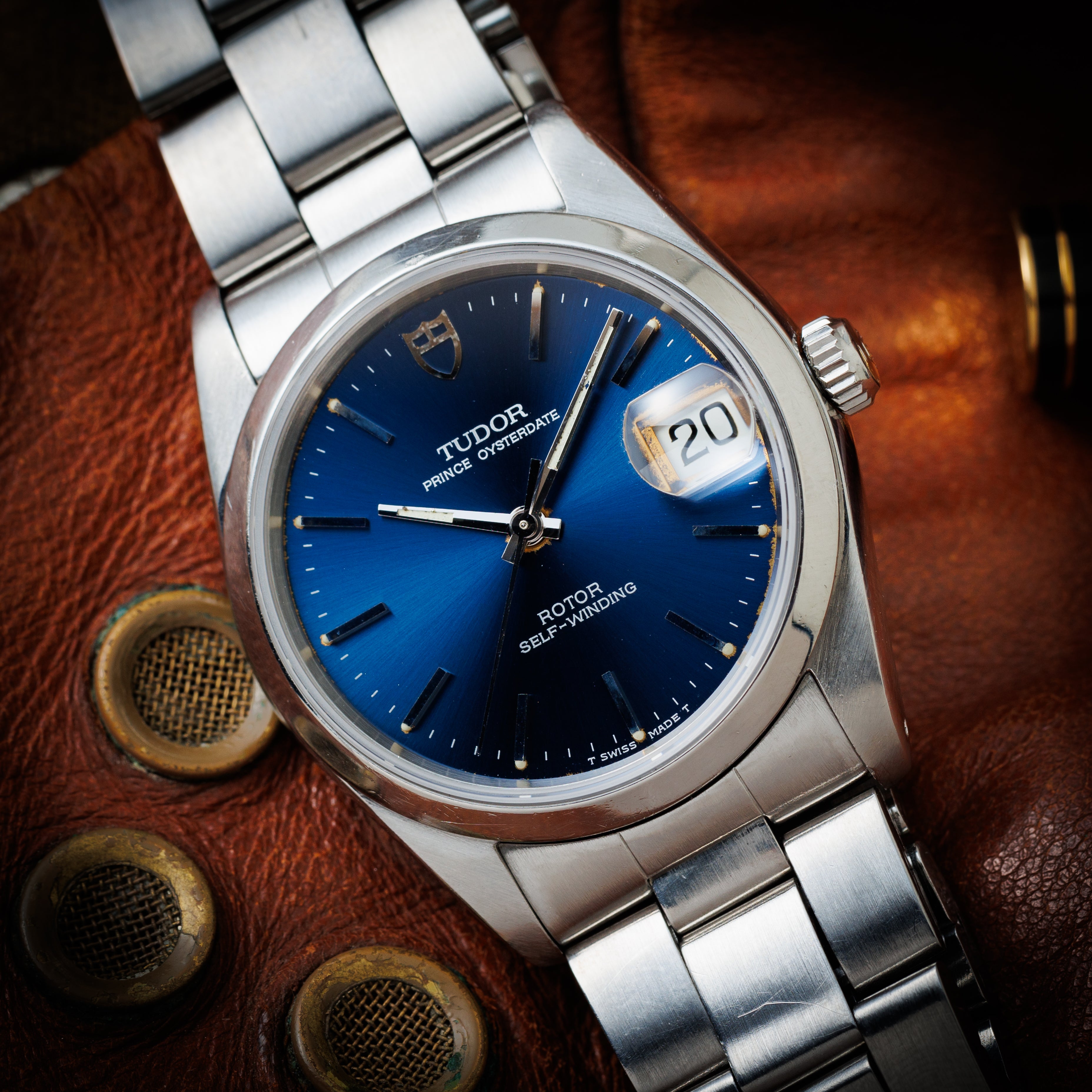 チューダー プリンスオイスターデイト 1994年製 Ref.74000N ブルーダイヤル 王冠リューズ 純正ブレス
