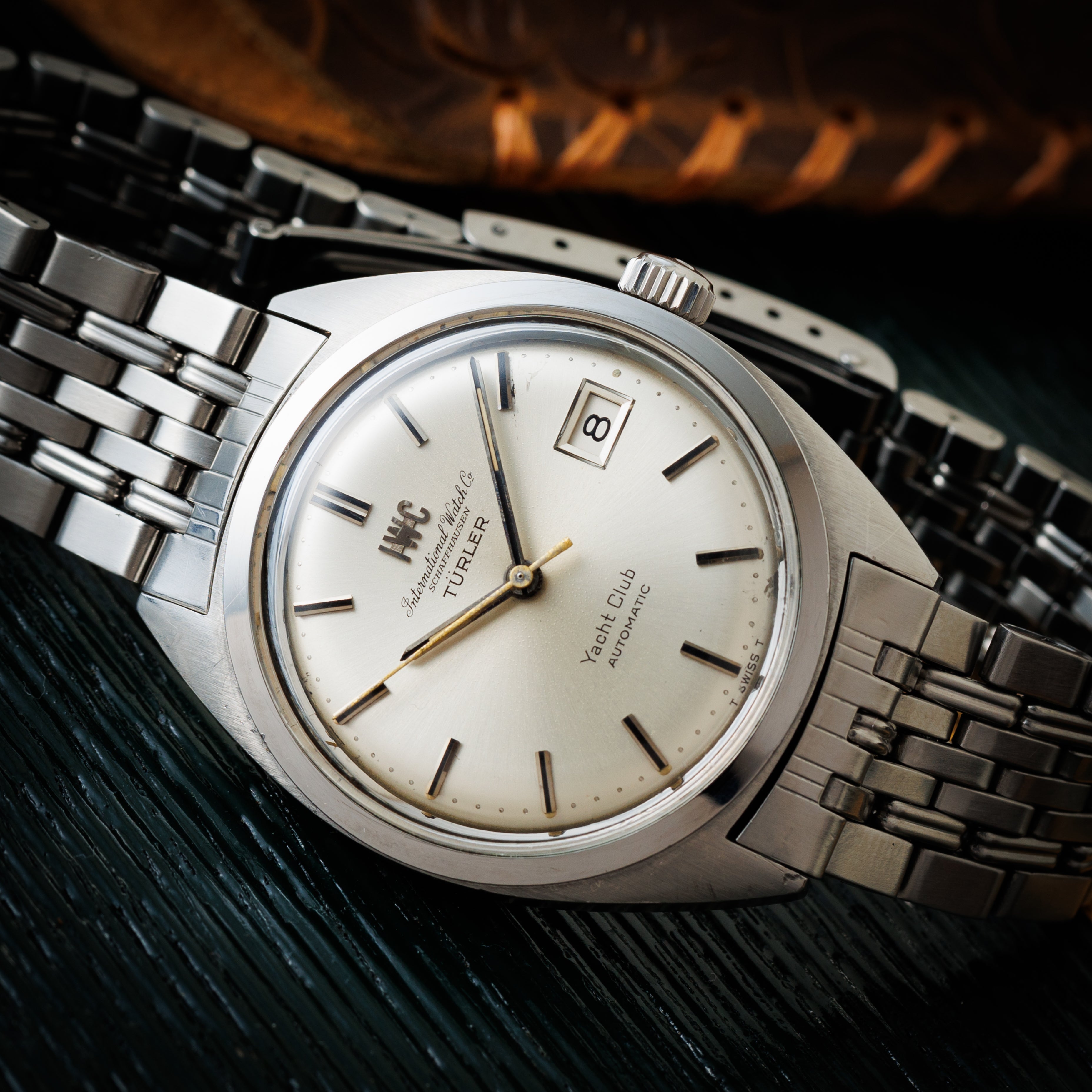 IWC ヨットクラブ 1970年製 Ref.R811 チューラーWネーム 純正ゲイフレアーブレス ペラトン式自動巻き