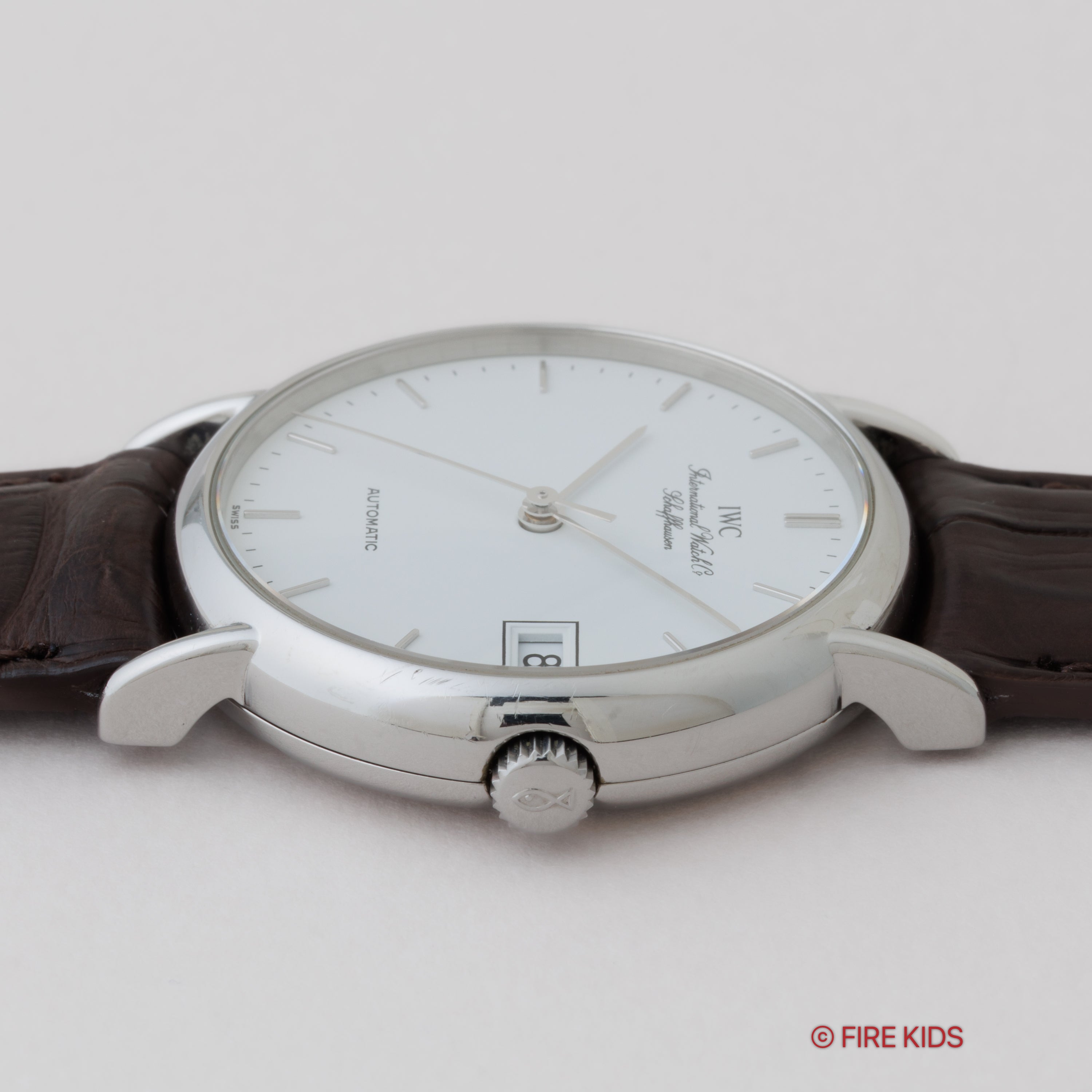 IWC ポートフィノ デイト 自動巻き 2002年製 Ref.3513 ギャラ、冊子、クロス、純正尾錠付き