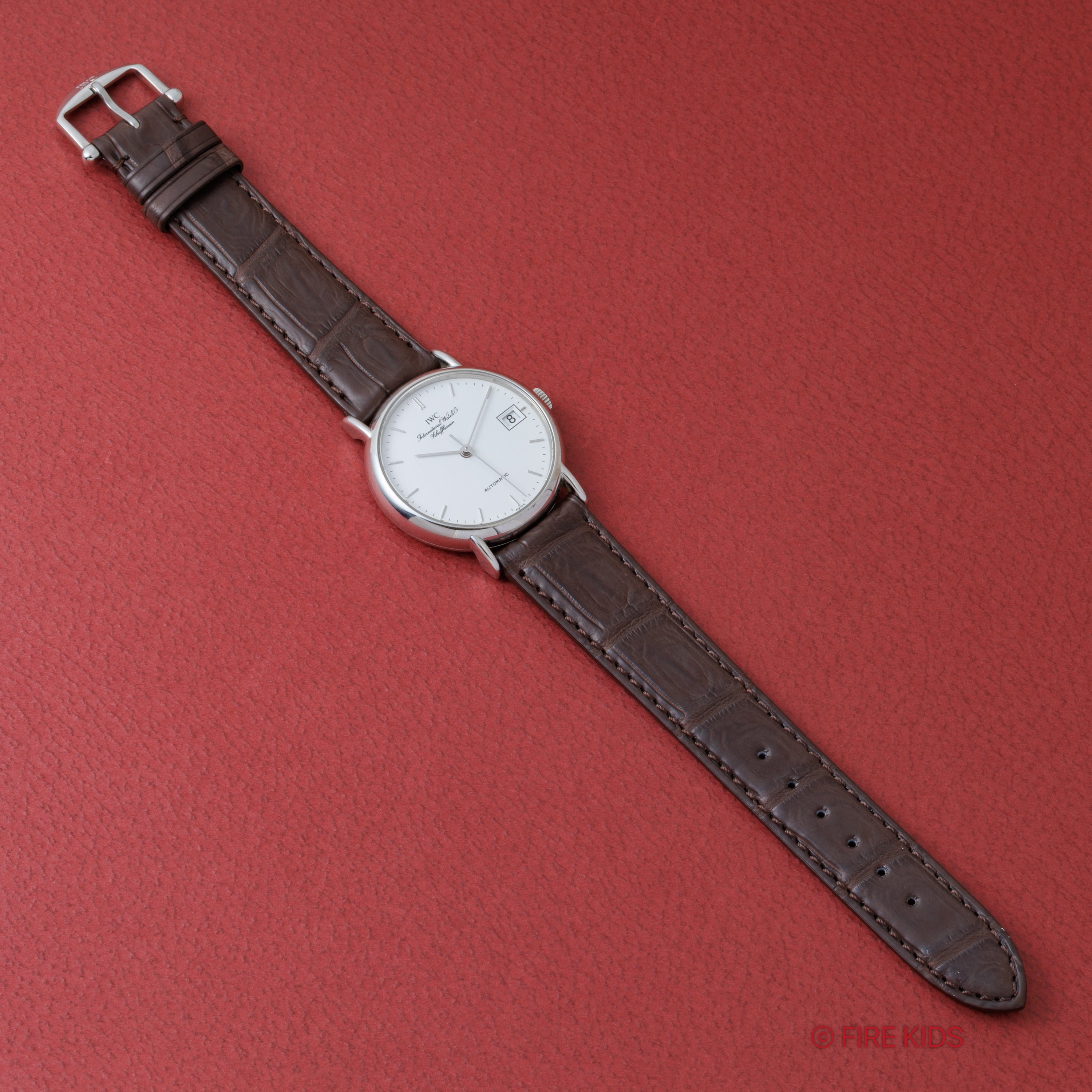 IWC ポートフィノ デイト 自動巻き 2002年製 Ref.3513 ギャラ、冊子、クロス、純正尾錠付き