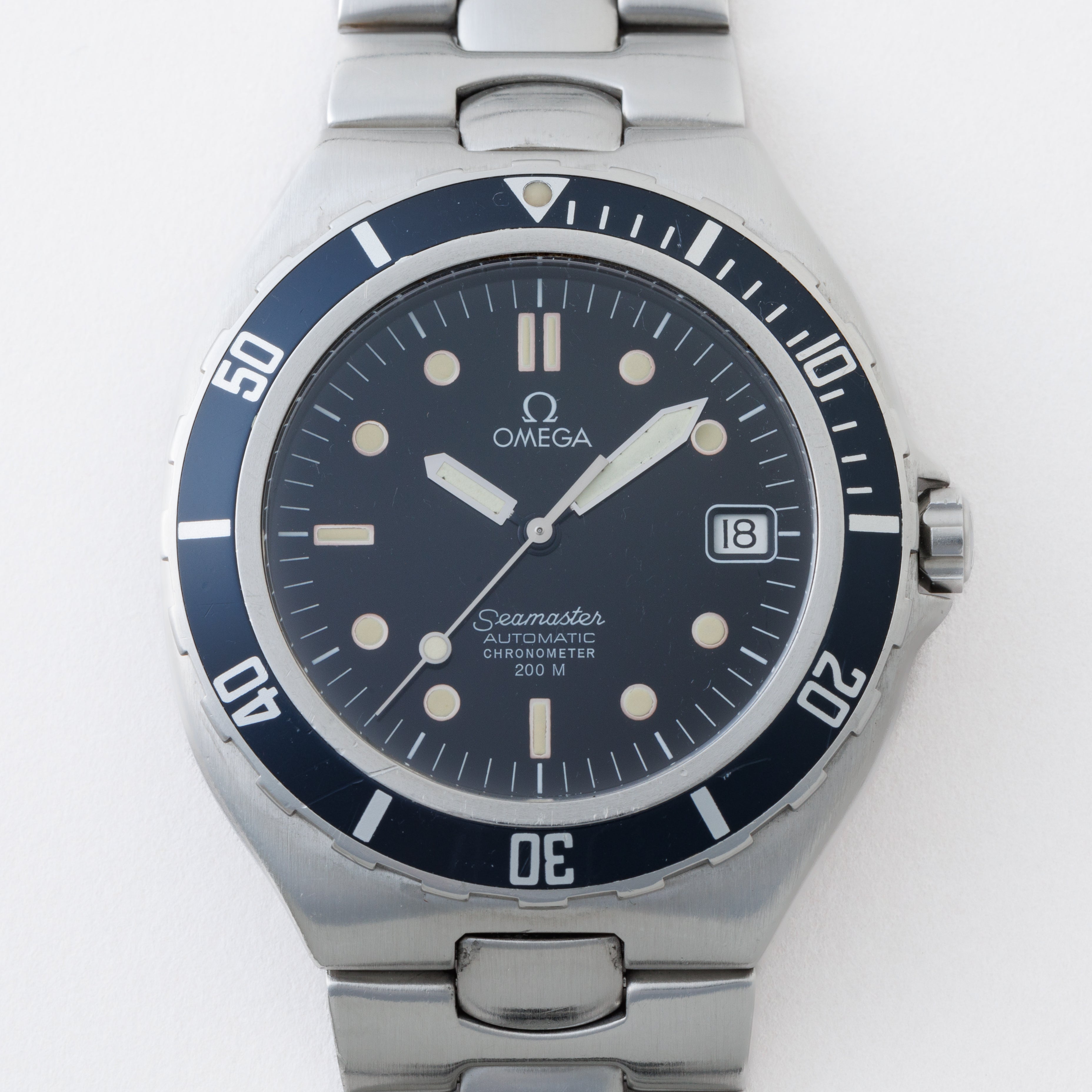 オメガ シーマスター200m プレボンド ラージケース 1988年製 Ref.368.1062 自動巻クロノメーター