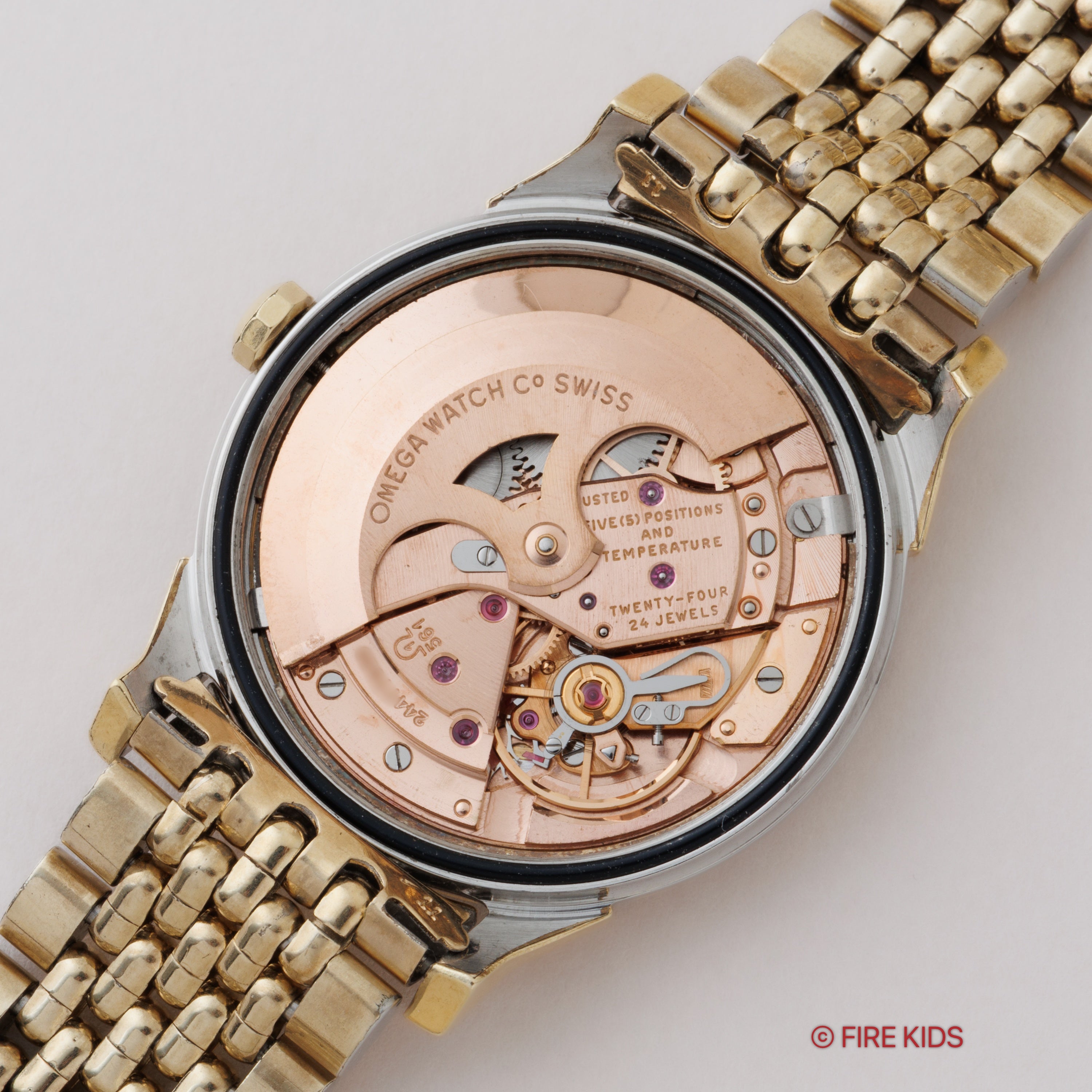 オメガ コンステレーション ラウンドケース トップゴールド 自動巻き 1966年製 Ref.168.005 純正ブレス付き