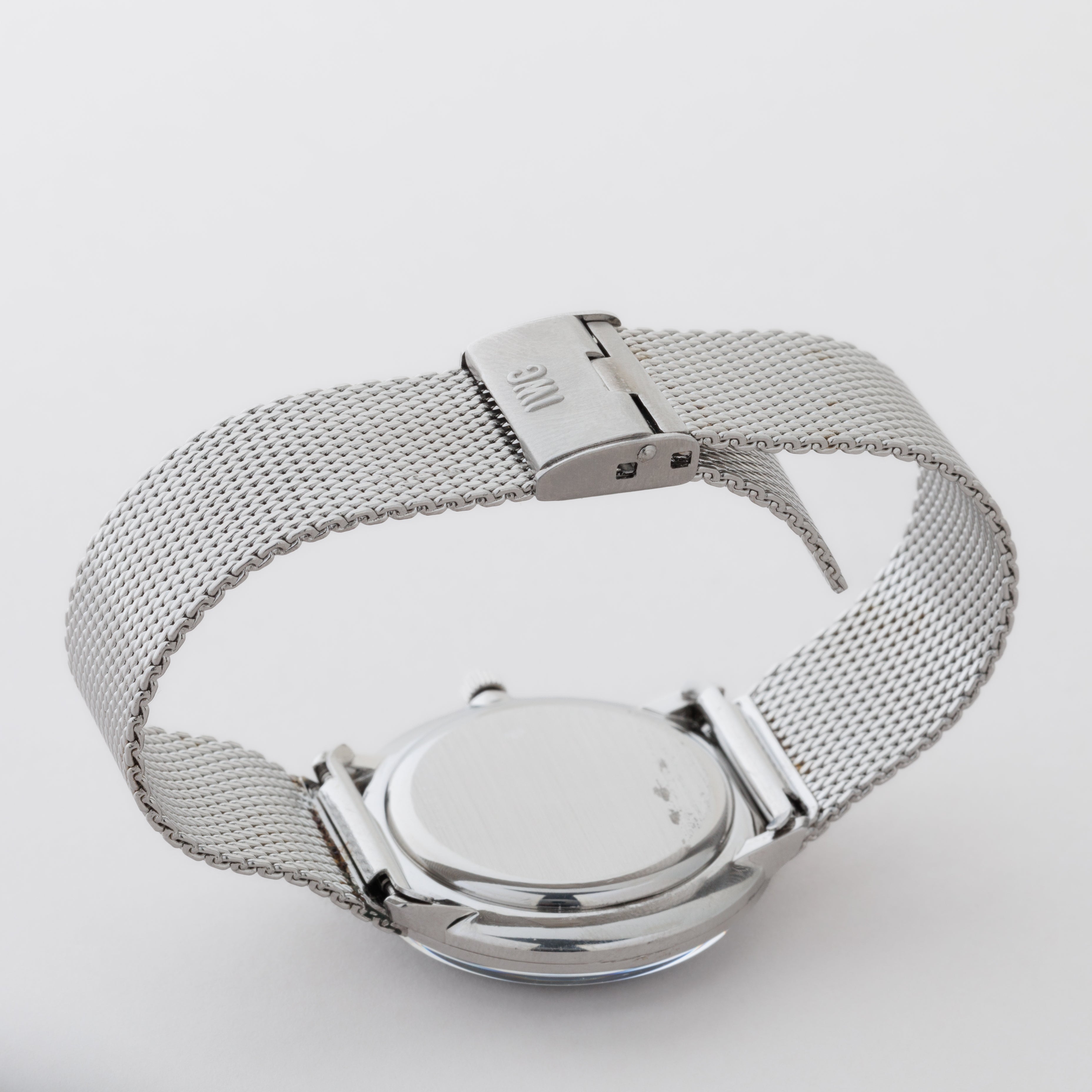 IWC ラウンドケース 1973年製 Ref.2401 手巻き Cal.403 ブルーダイヤル 純正ブレス