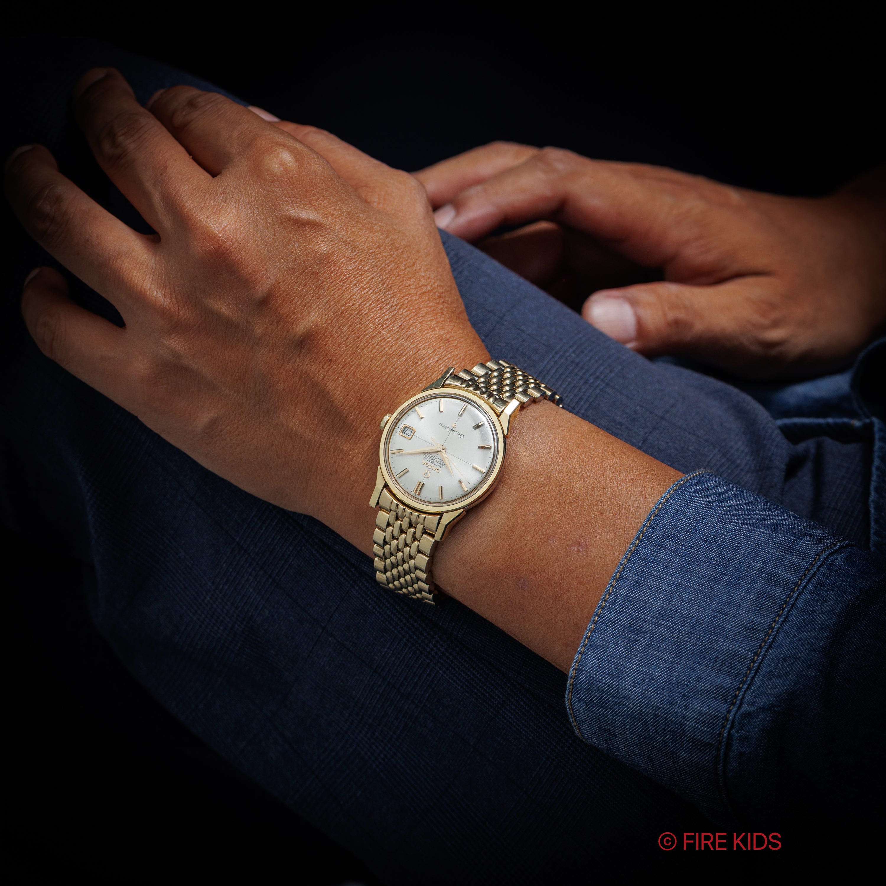 オメガ コンステレーション ラウンドケース トップゴールド 自動巻き 1966年製 Ref.168.005 純正ブレス付き