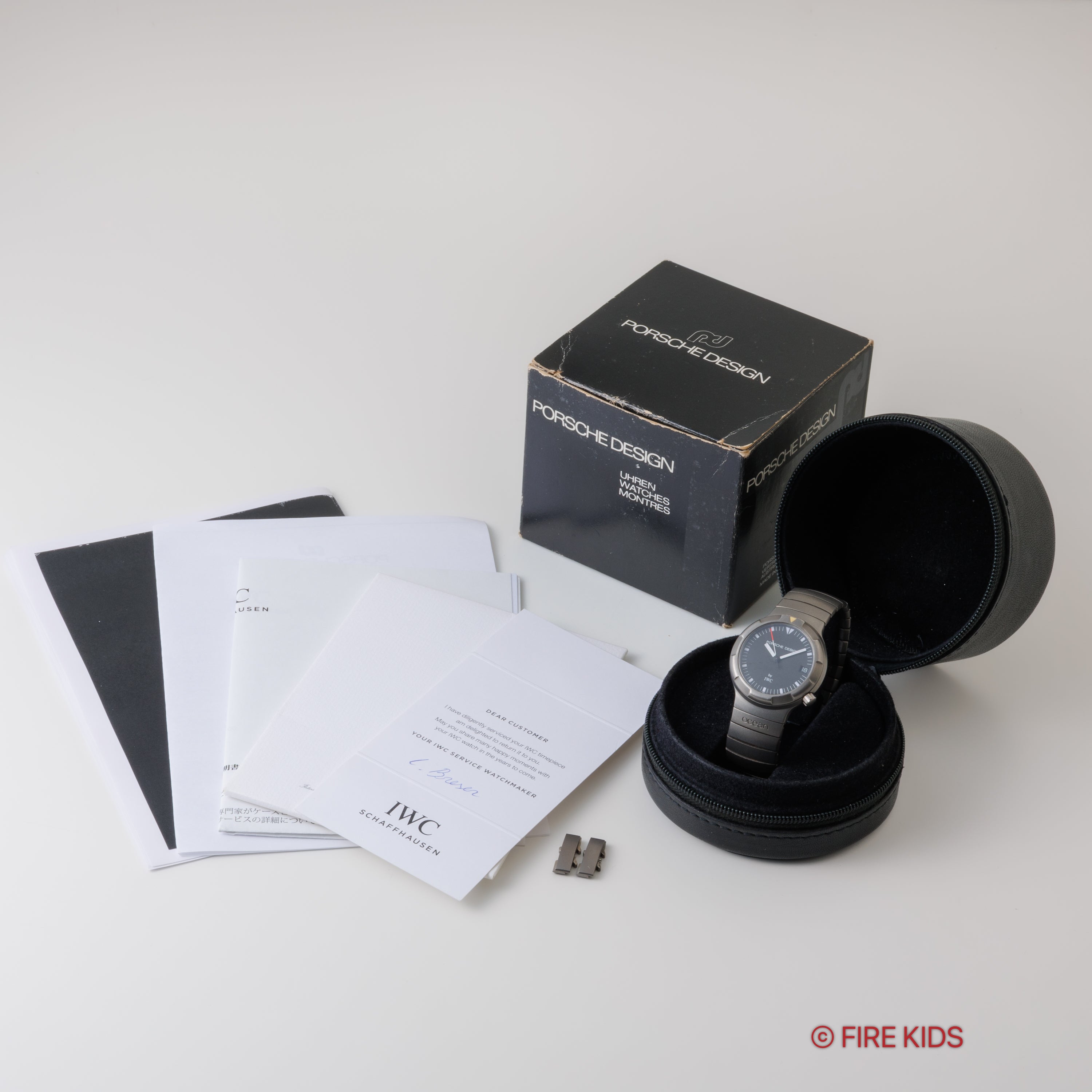 ポルシェデザイン by IWC 1986年製 オーシャン500 オートマチック 箱、修理明細書付き