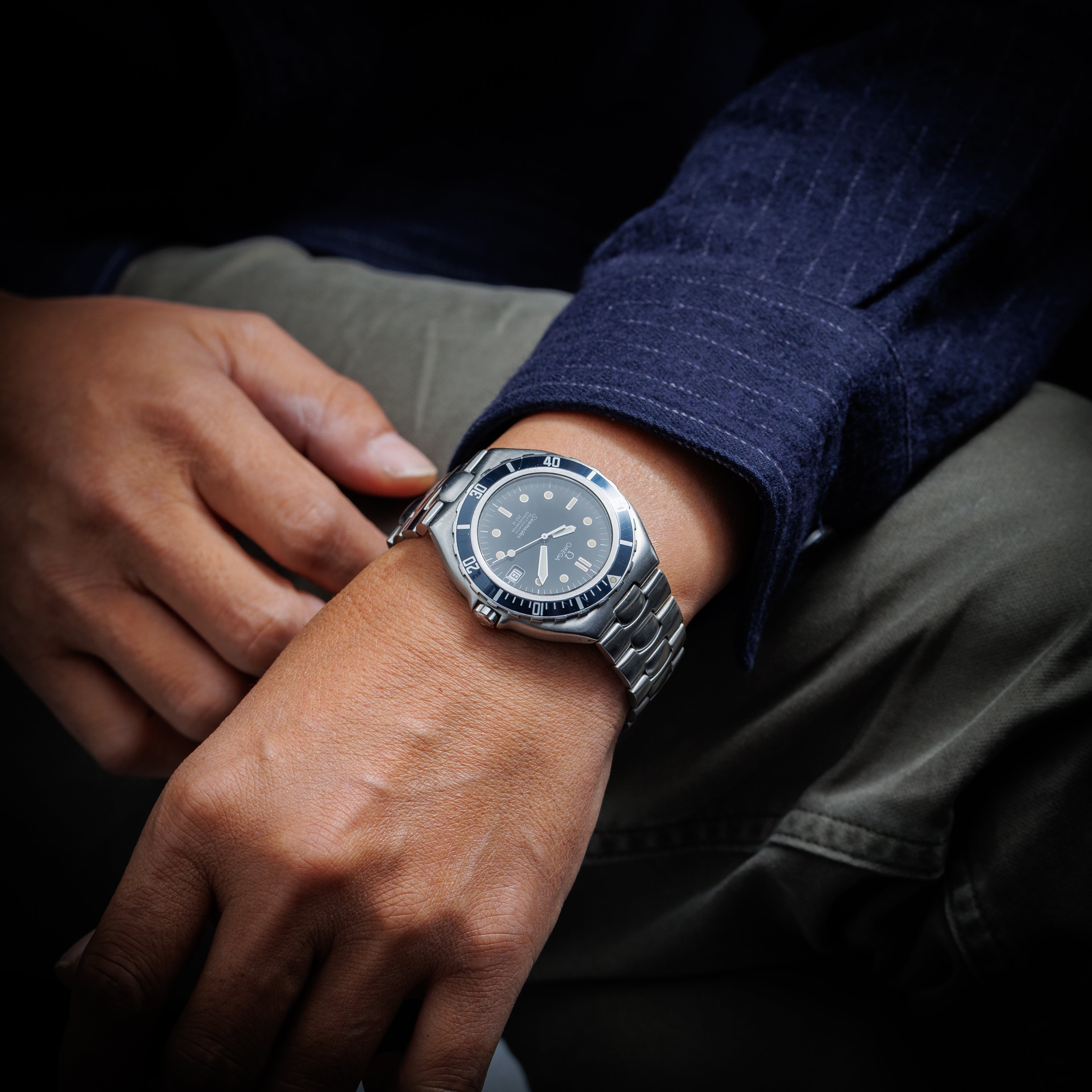 オメガ シーマスター200m プレボンド ラージケース 1988年製 Ref.368.1062 自動巻クロノメーター