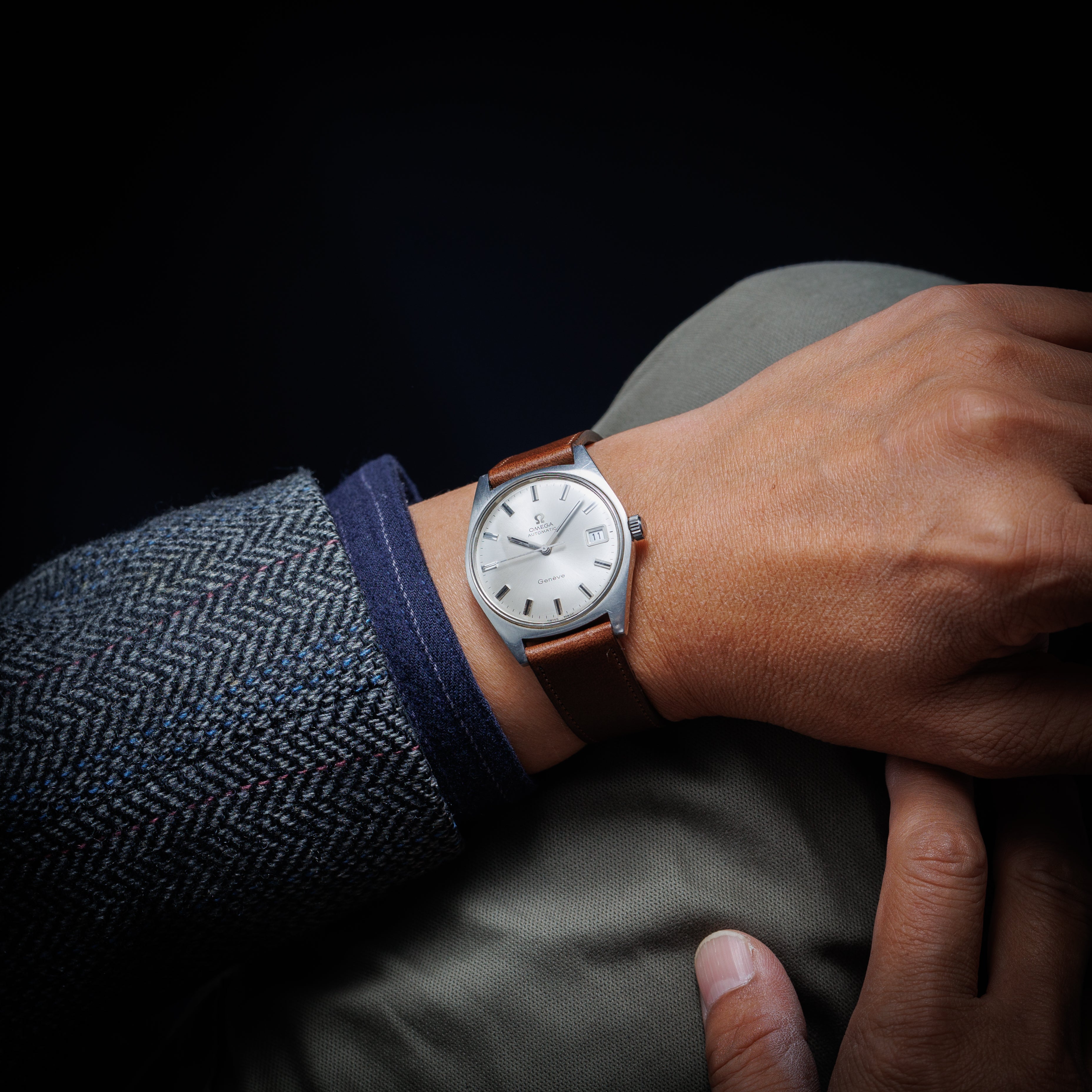 オメガ ジュネーブ 1968年製 Ref.166.041 自動巻き トノー型ケース