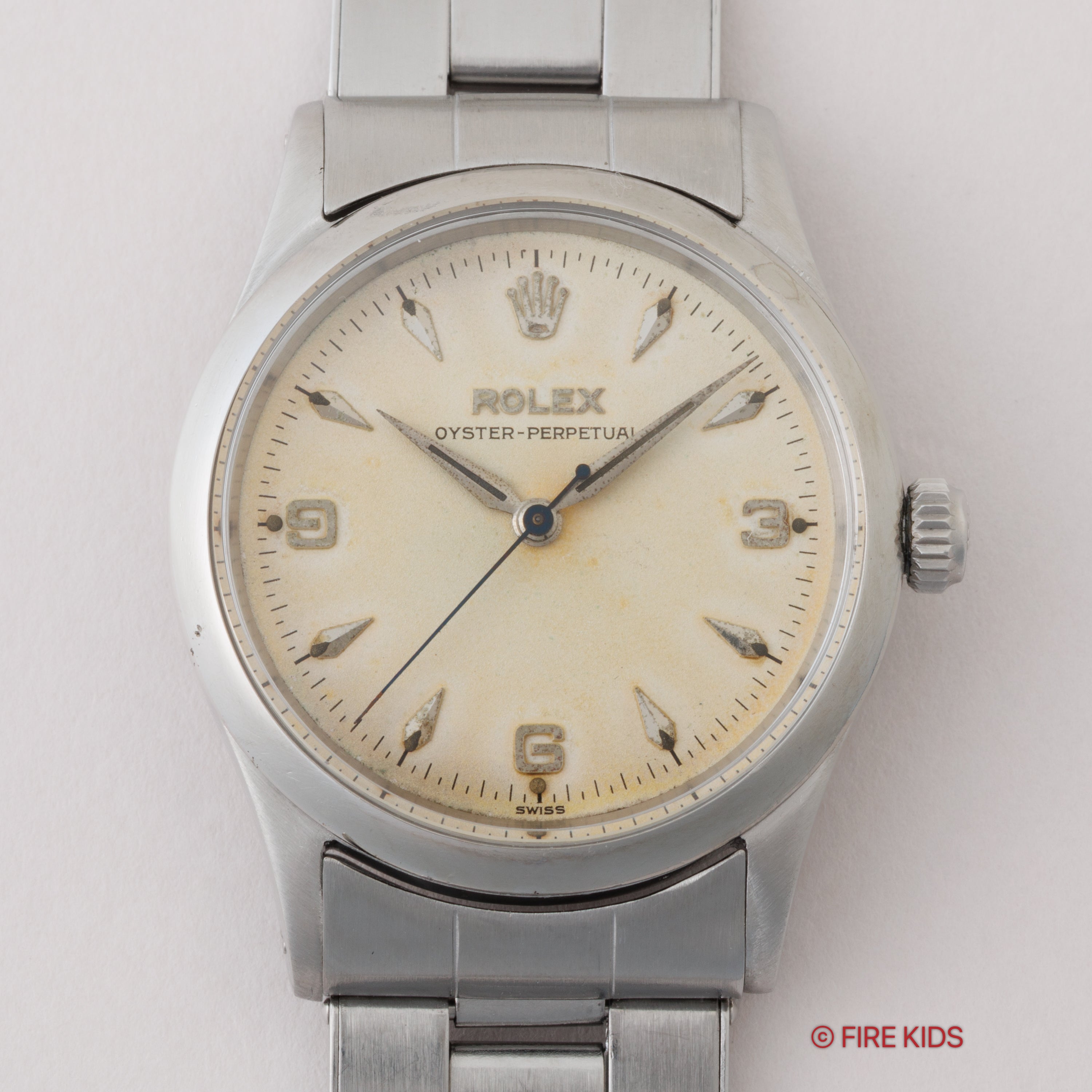 ロレックス オイスターパーペチュアル Ref.6532 エクスプローラーダイヤル 1956年製 自動巻 Cal. 1030 純正リベットブレス