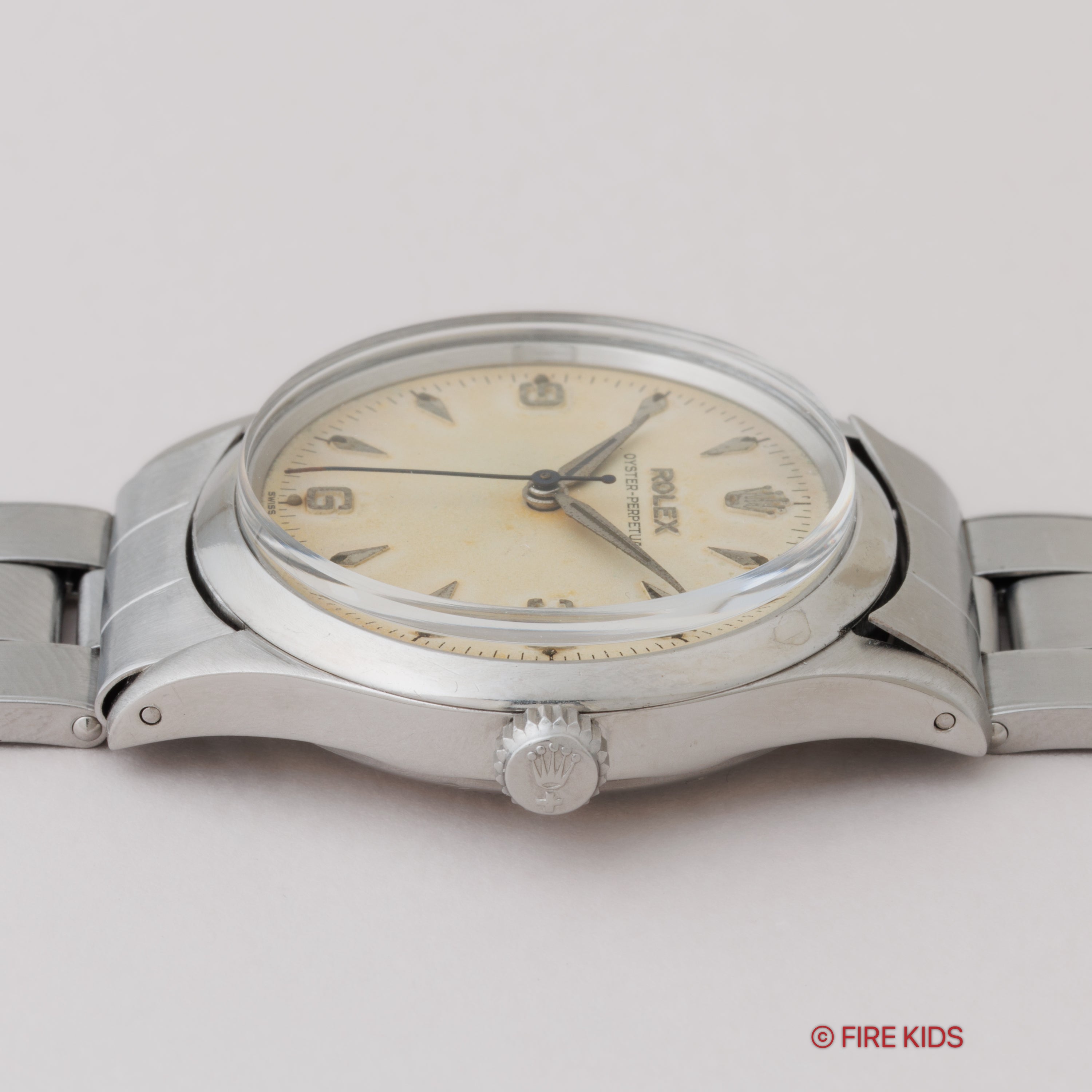 ロレックス オイスターパーペチュアル Ref.6532 エクスプローラーダイヤル 1956年製 自動巻 Cal. 1030 純正リベットブレス