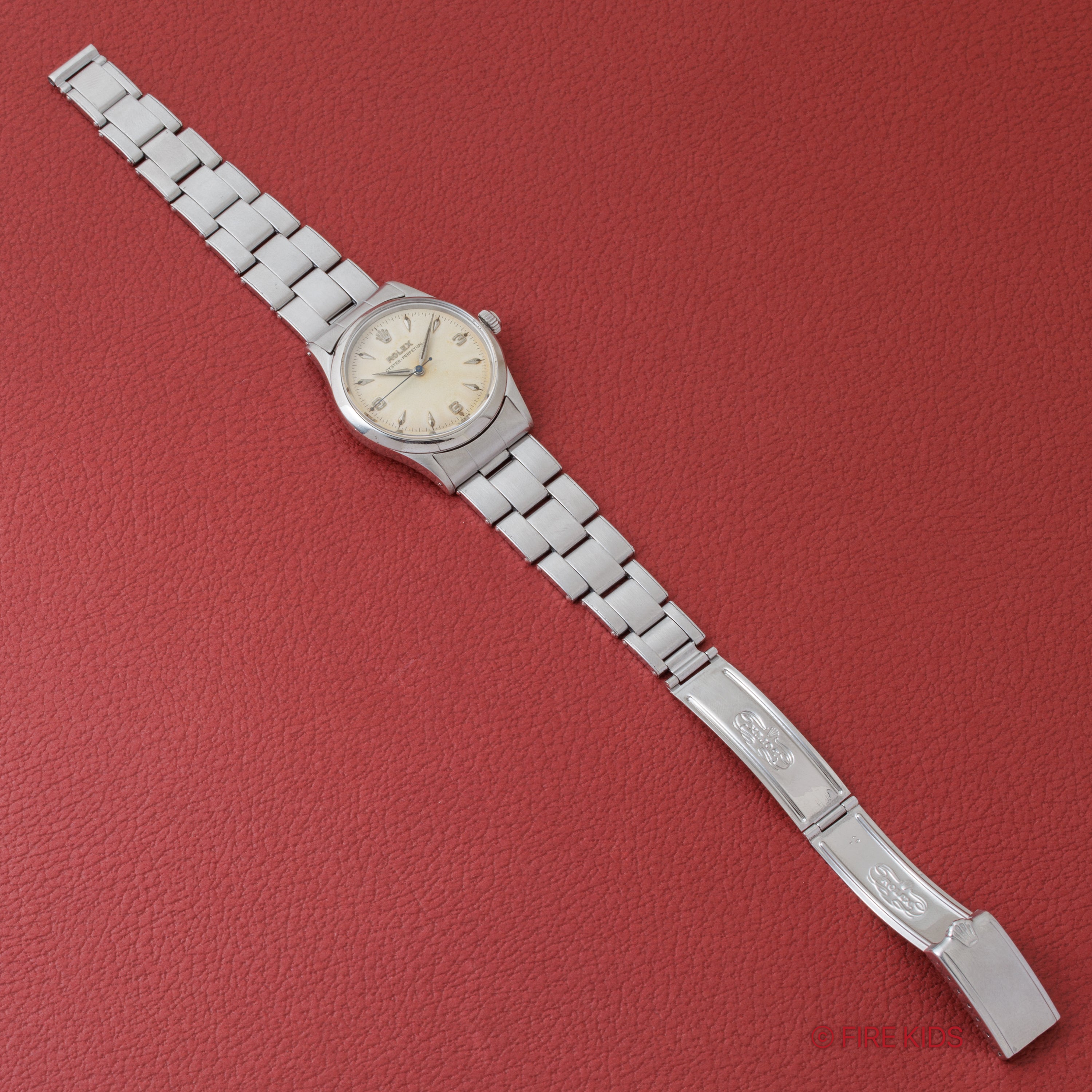 ロレックス オイスターパーペチュアル Ref.6532 エクスプローラーダイヤル 1956年製 自動巻 Cal. 1030 純正リベットブレス