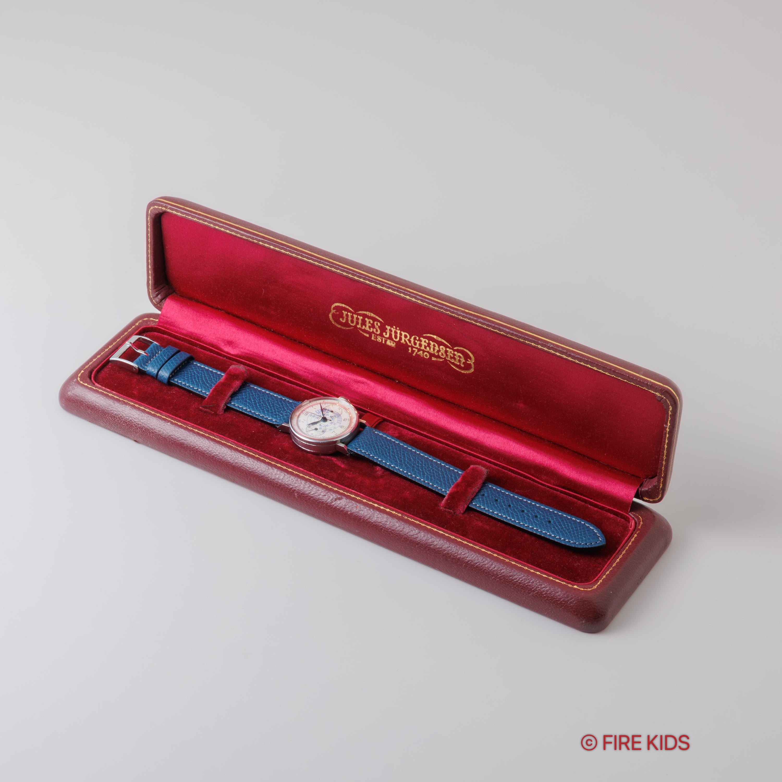 ユールヤーゲンセン 27.5㎜ベビークロノグラフ 1940年代製 バルジュー69 箱付き