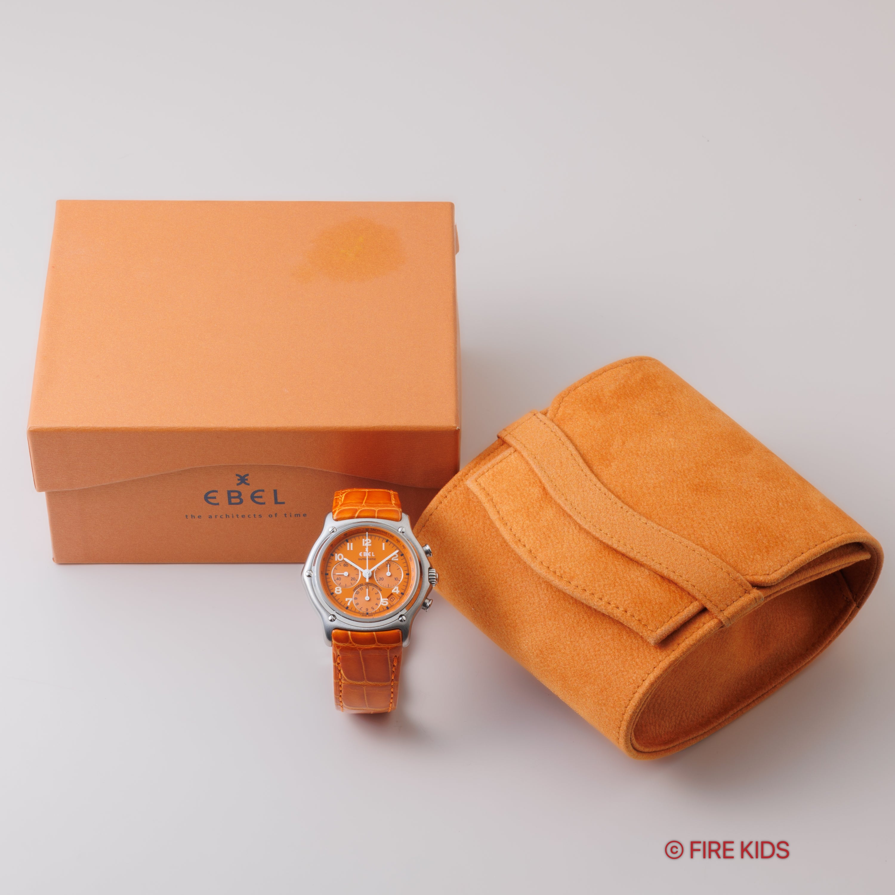 エベル 1911 モデュロール クロノグラフ 1990年代製 自動巻クロノグラフ 純正Dバックル 箱付き