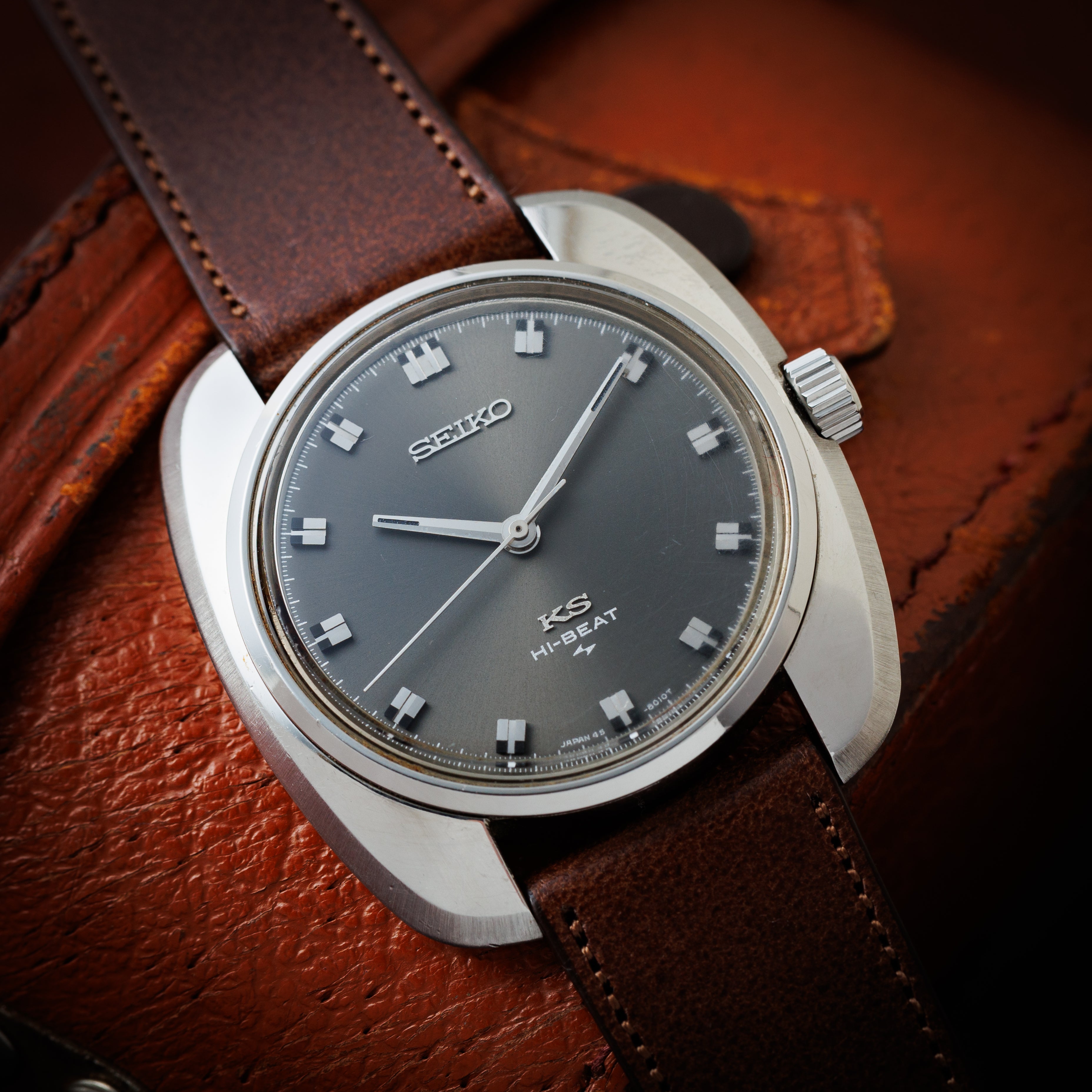 キングセイコー ハイビート 1969年製 Ref.45-8000 グレーダイヤル 10振動手巻き