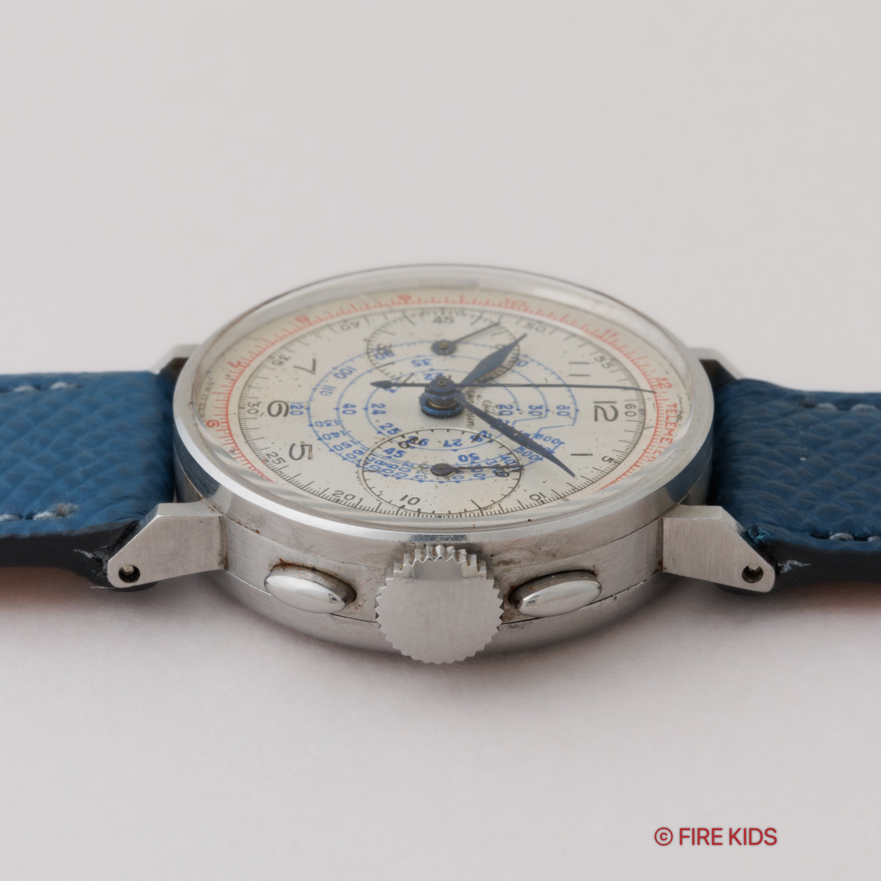 ユールヤーゲンセン 27.5㎜ベビークロノグラフ 1940年代製 バルジュー69 箱付き