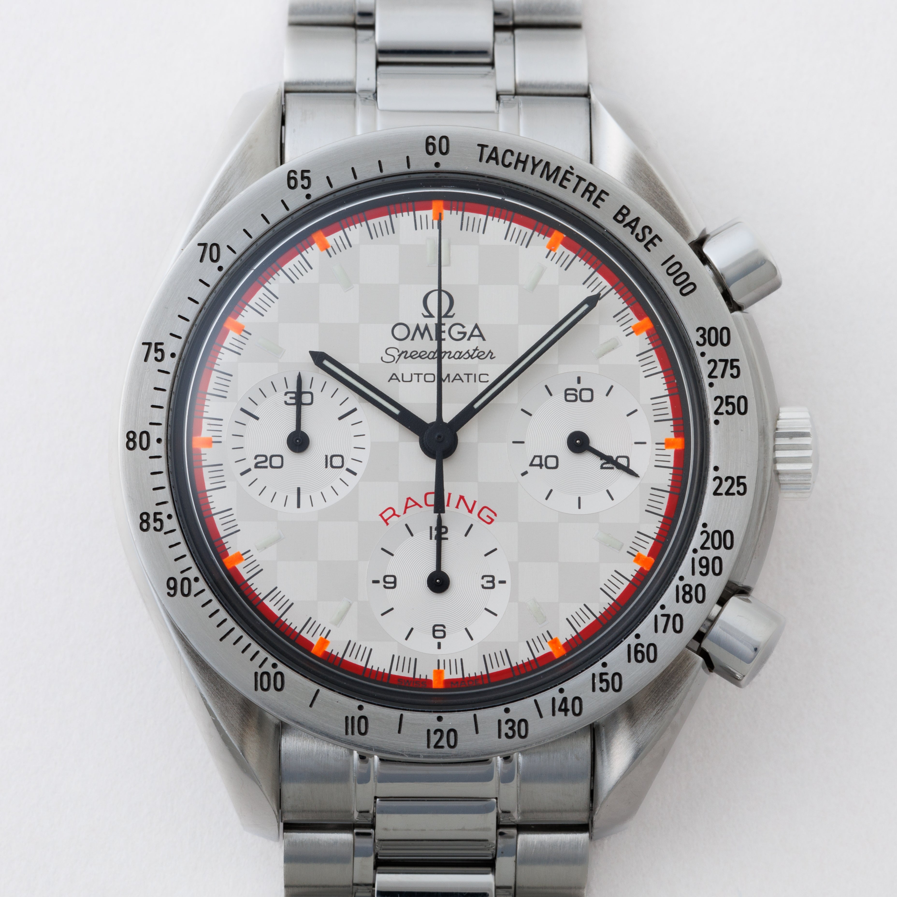 オメガ 2001年製スピードマスター レーシング シューマッハ 限定モデル 箱、ギャラ付