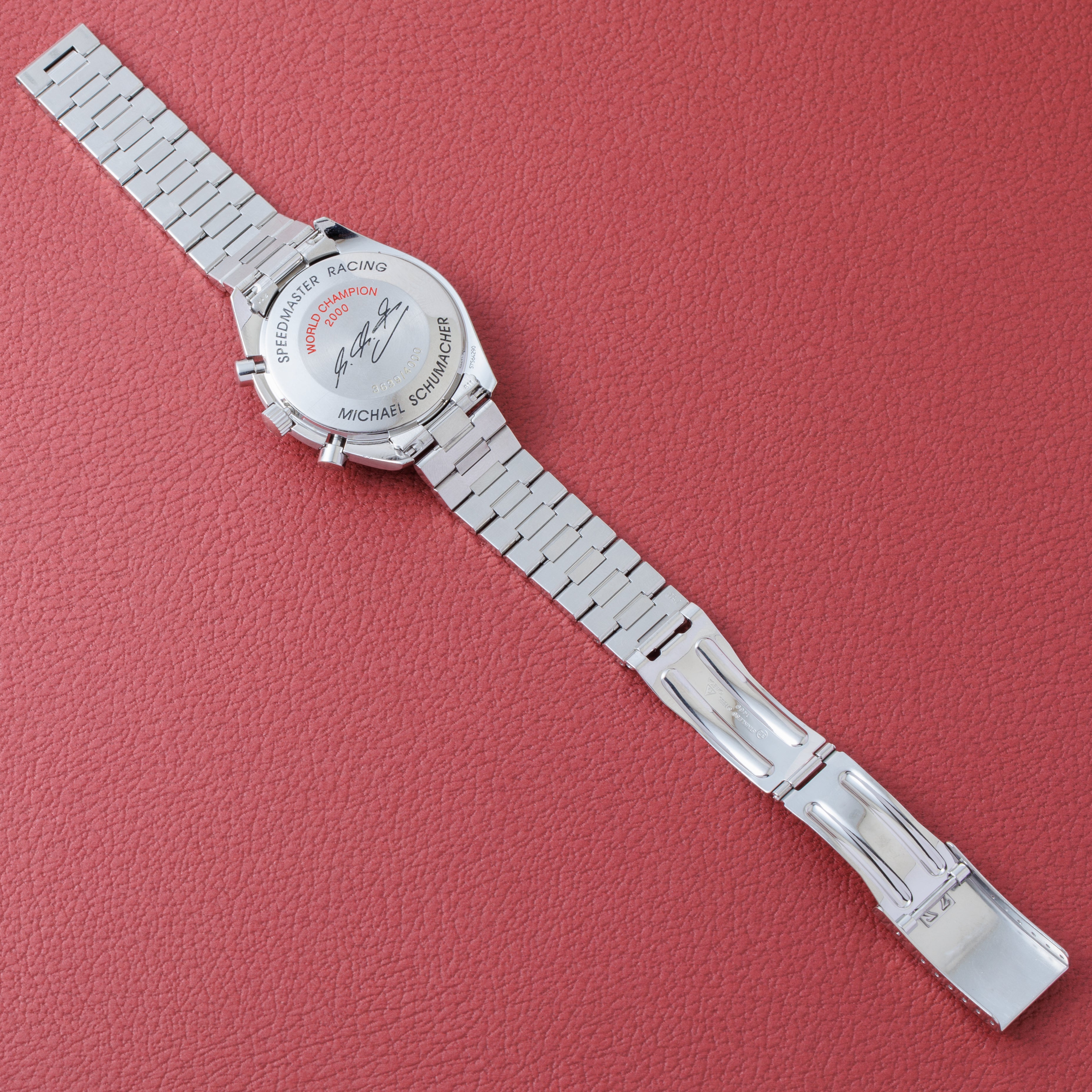 オメガ 2001年製スピードマスター レーシング シューマッハ 限定モデル 箱、ギャラ付