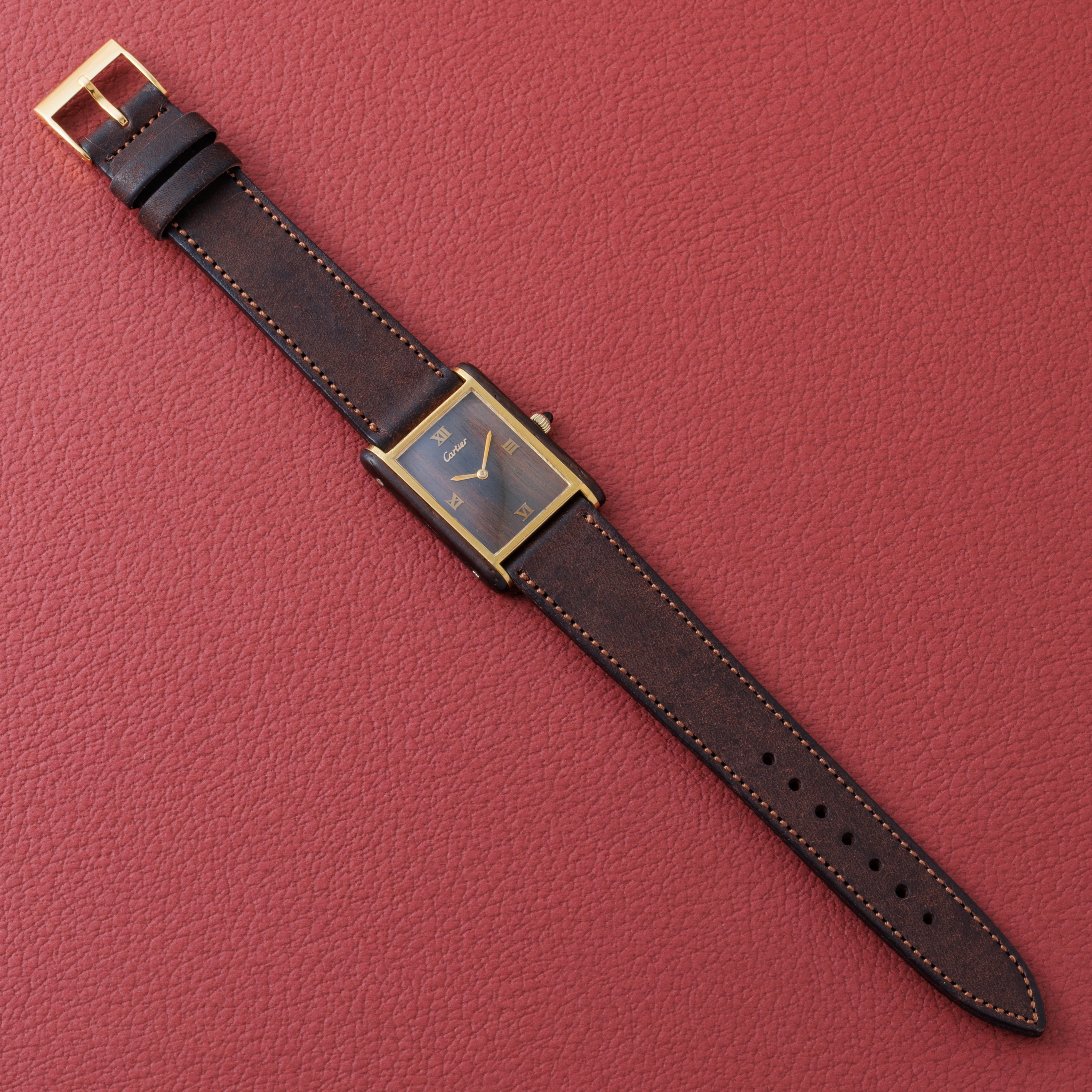 カルティエ オーガニック タンク ウッド ブティック限定 Ref.20611 1975年~1976年製