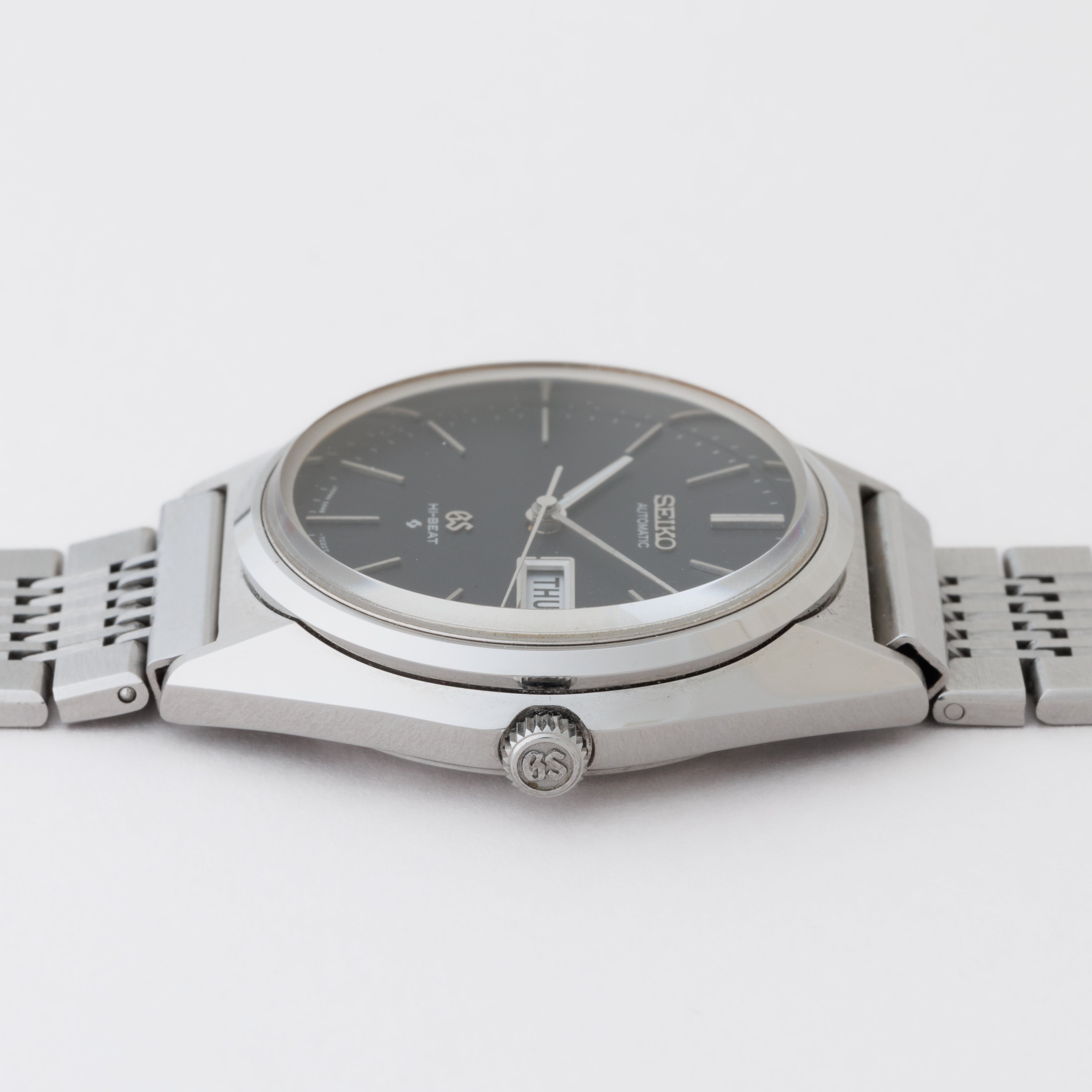 グランドセイコー 1971年製 Ref.5646-7010 56GS デイデイト ブラックダイヤル ハイビート自動巻き