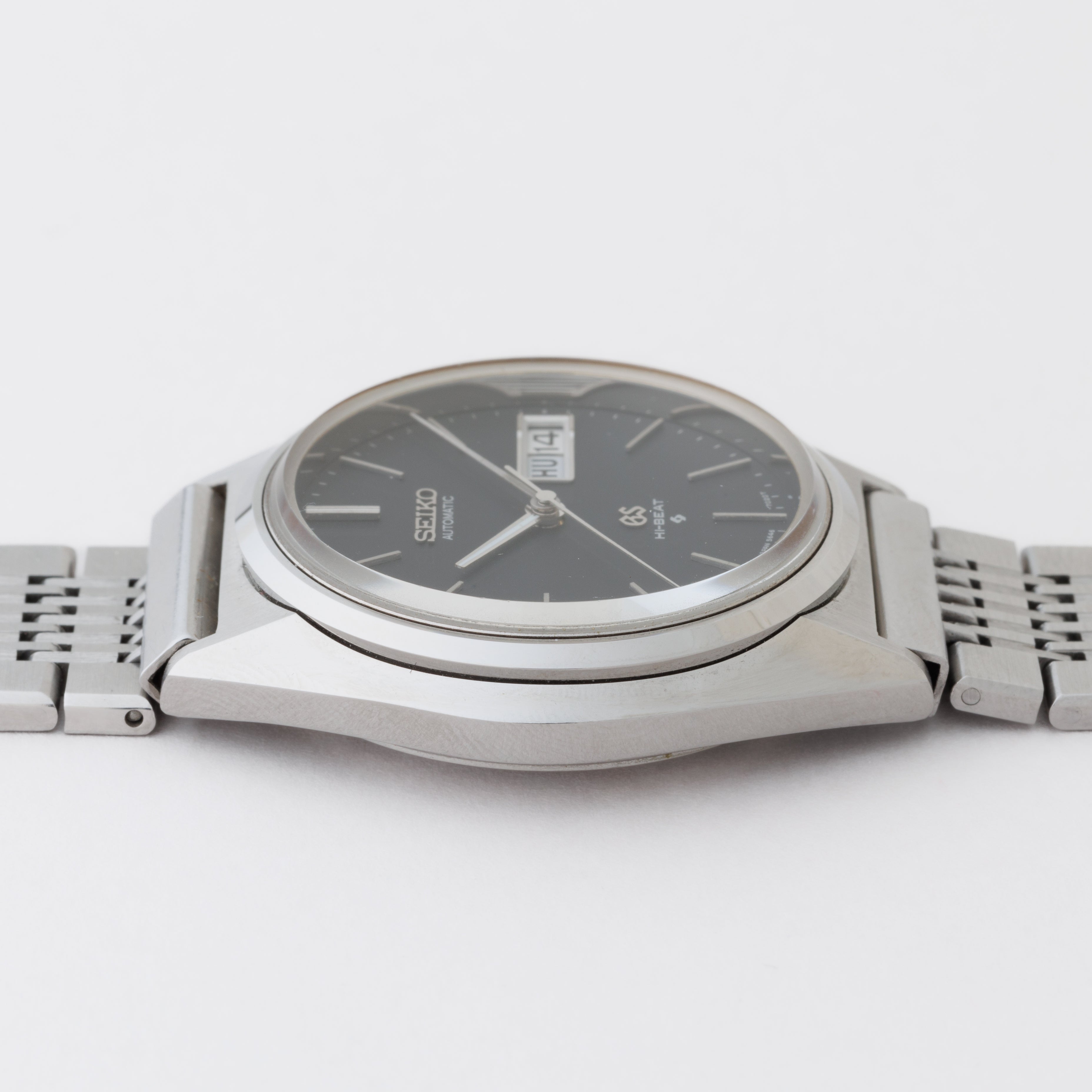 グランドセイコー 1971年製 Ref.5646-7010 56GS デイデイト ブラックダイヤル ハイビート自動巻き