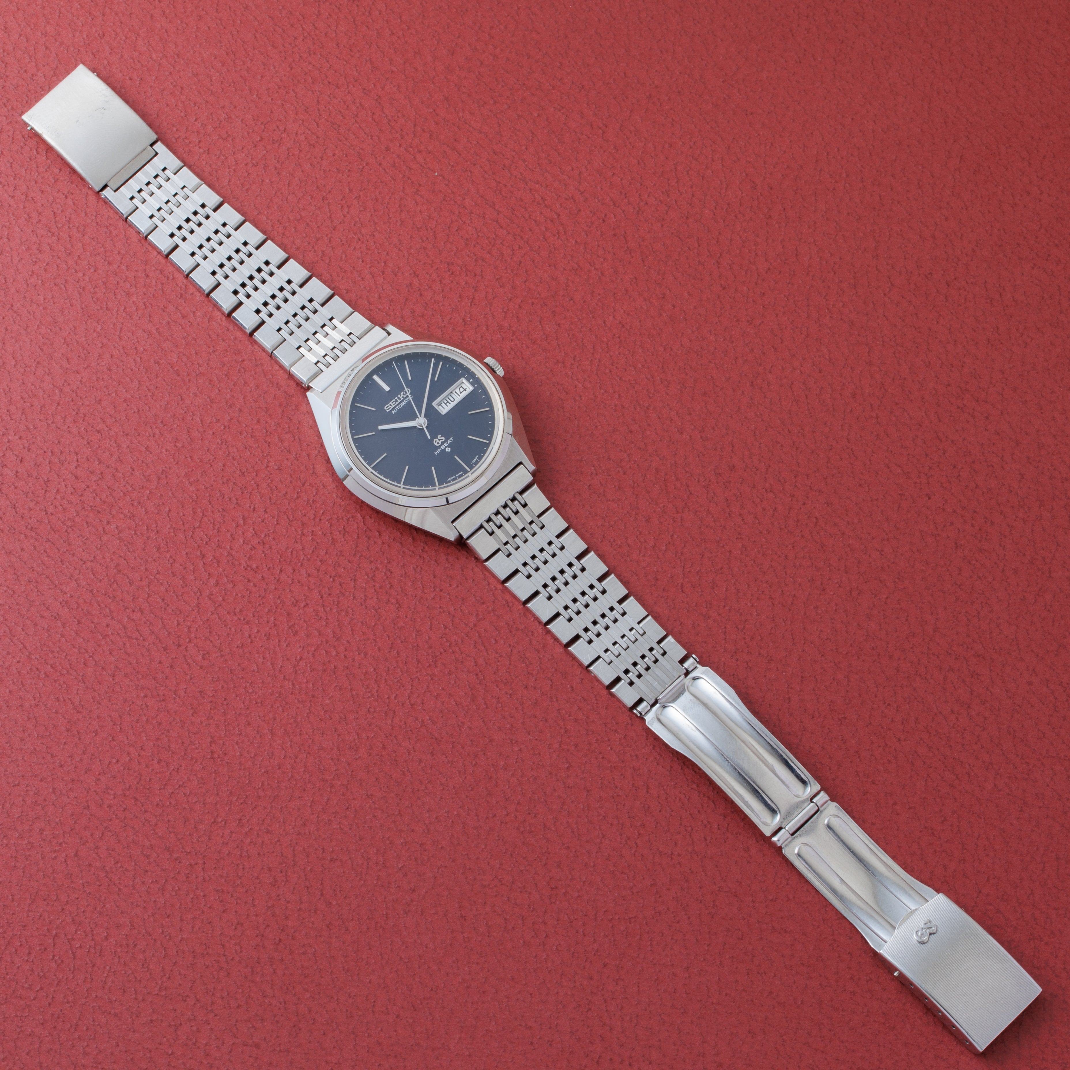 グランドセイコー 1971年製 Ref.5646-7010 56GS デイデイト ブラックダイヤル ハイビート自動巻き