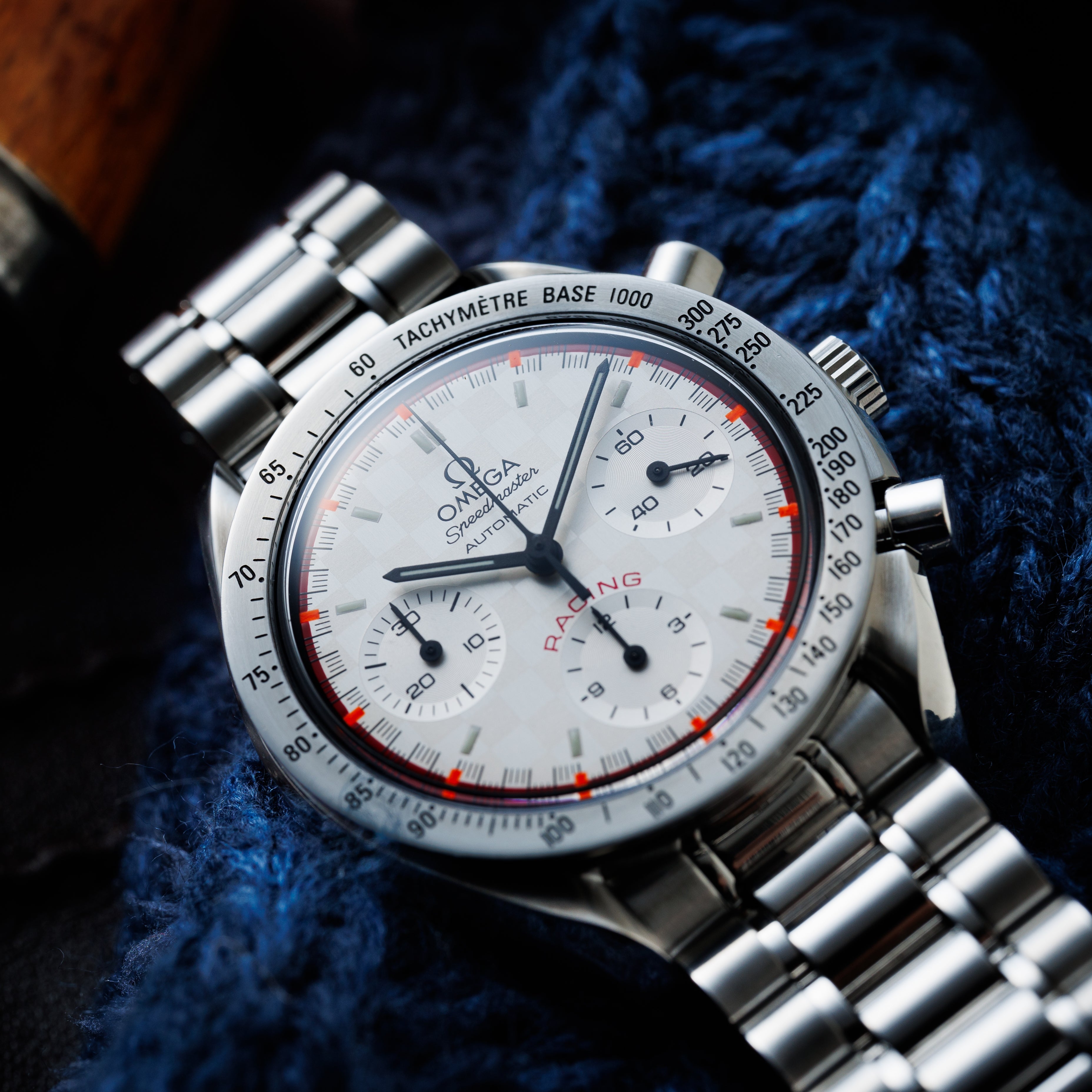 オメガ 2001年製スピードマスター レーシング シューマッハ 限定モデル 箱、ギャラ付