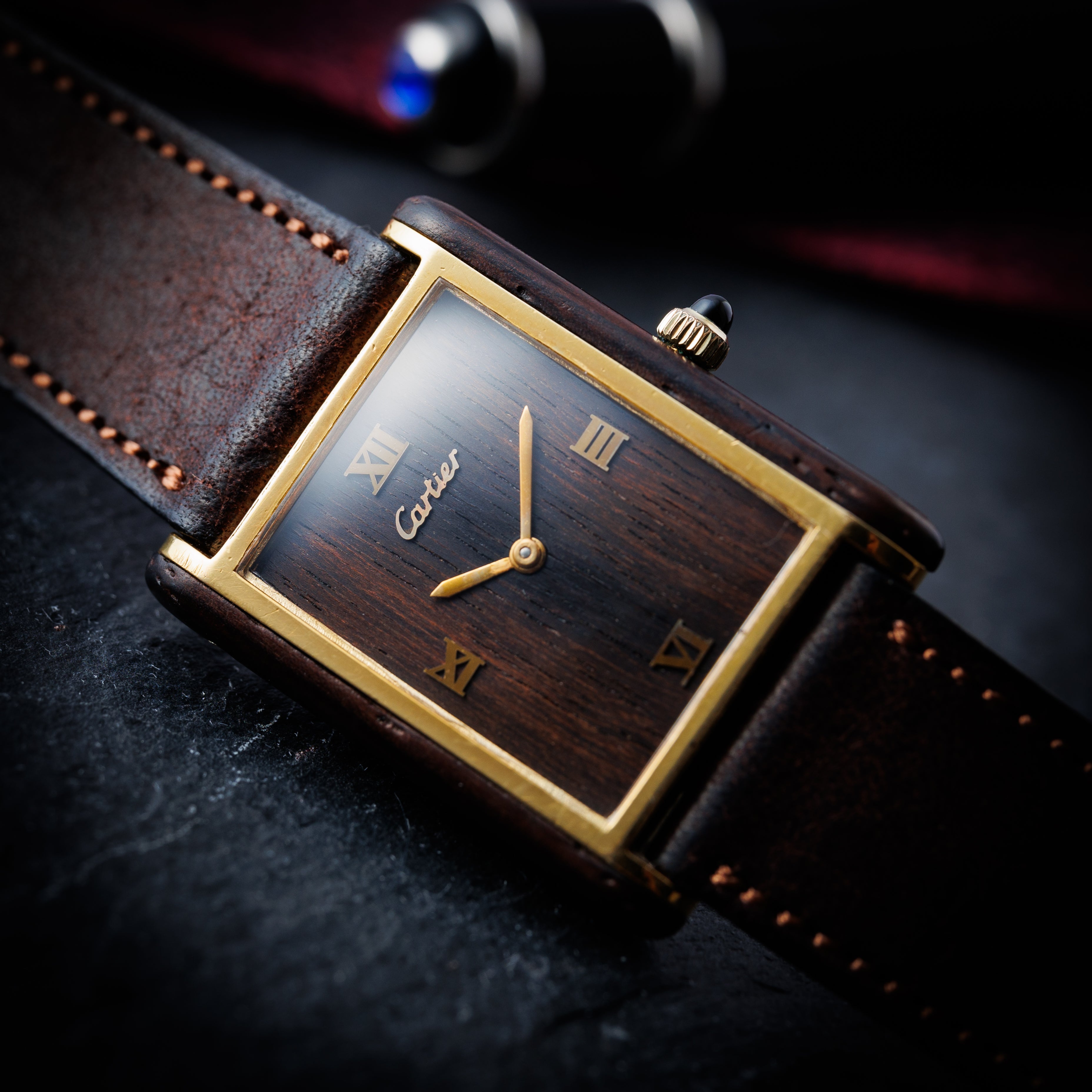 カルティエ オーガニック タンク ウッド ブティック限定 Ref.20611 1975年~1976年製