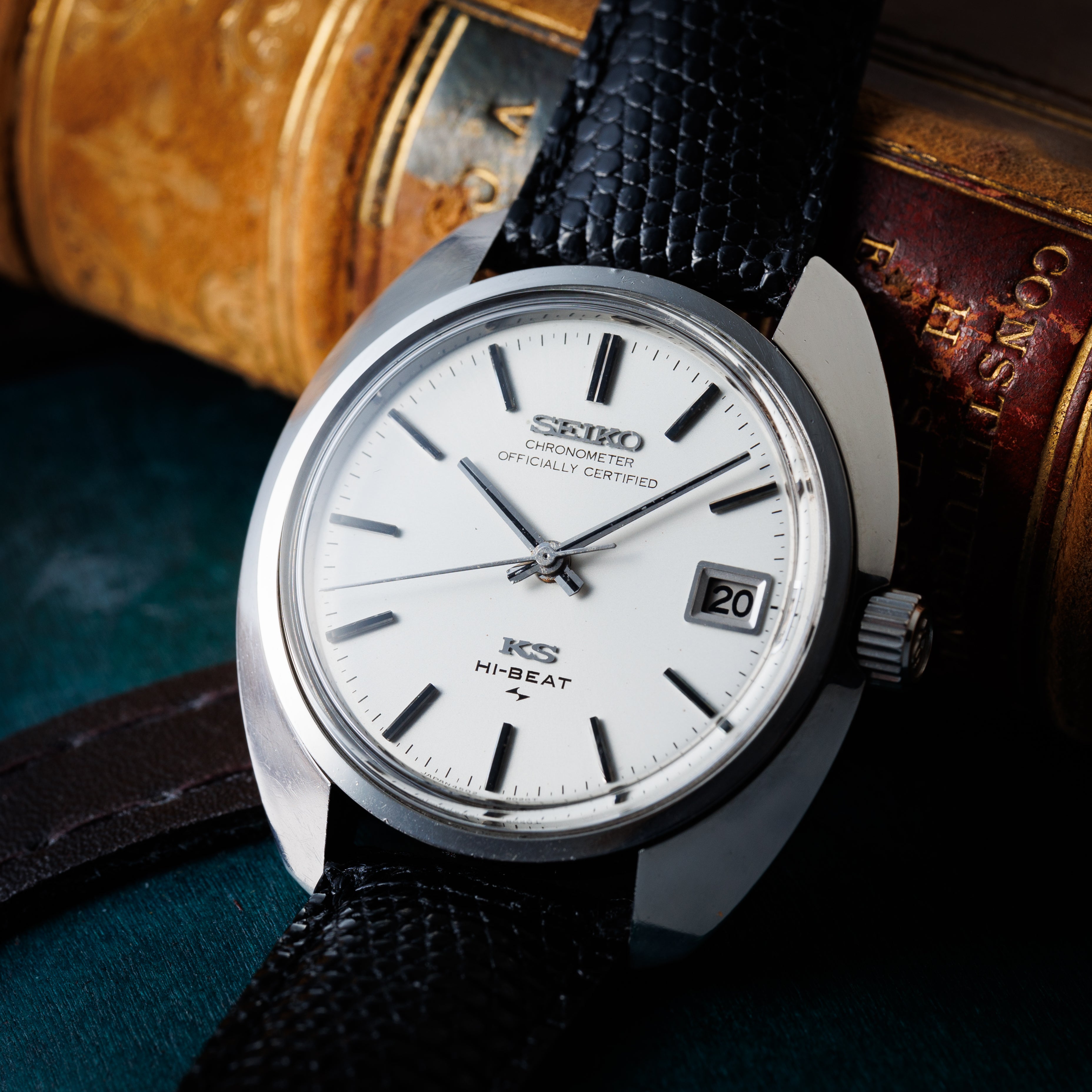 キングセイコー クロノメーター 10振動手巻き 45KS 1970年製 Ref.4502-8010 純正革ベルト付き