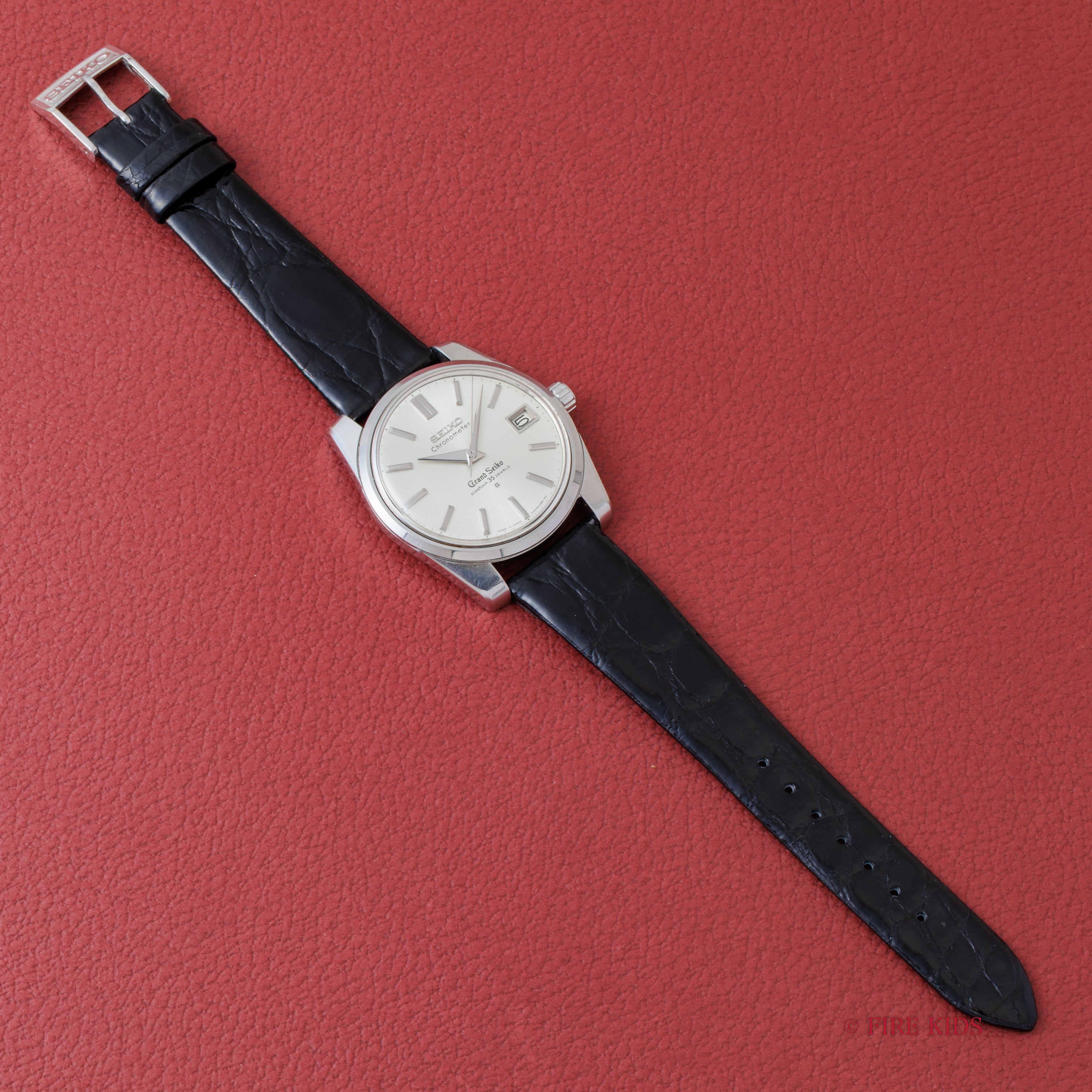 グランドセイコー セルフデーター 1963年製 Ref.43999 GS2nd最初期型 獅子メダル SDダイヤル 純正尾錠付き