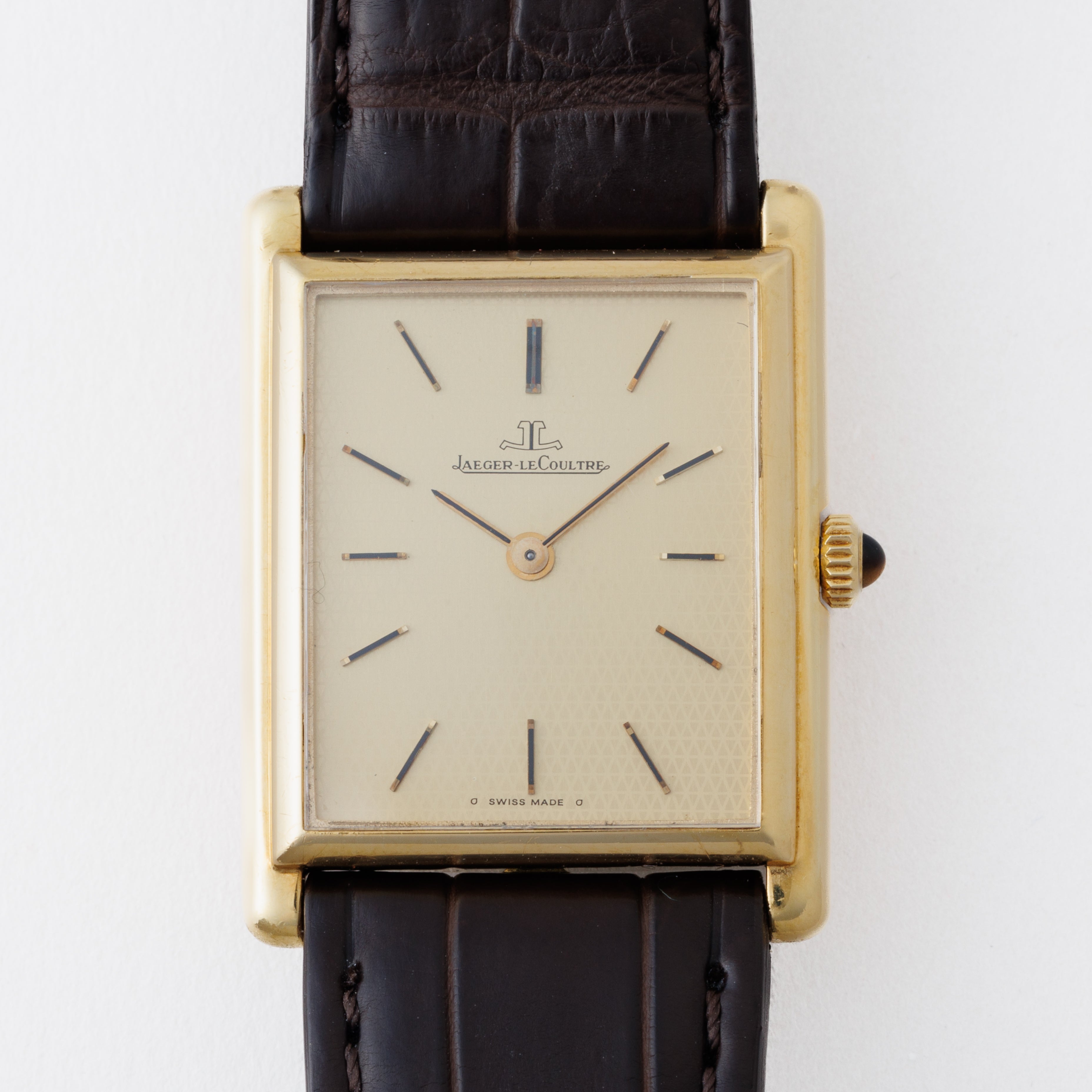 ジャガー・ルクルト 18金無垢タンクウォッチ 1970年代製 手巻き Cal.846 Ref.6129.21