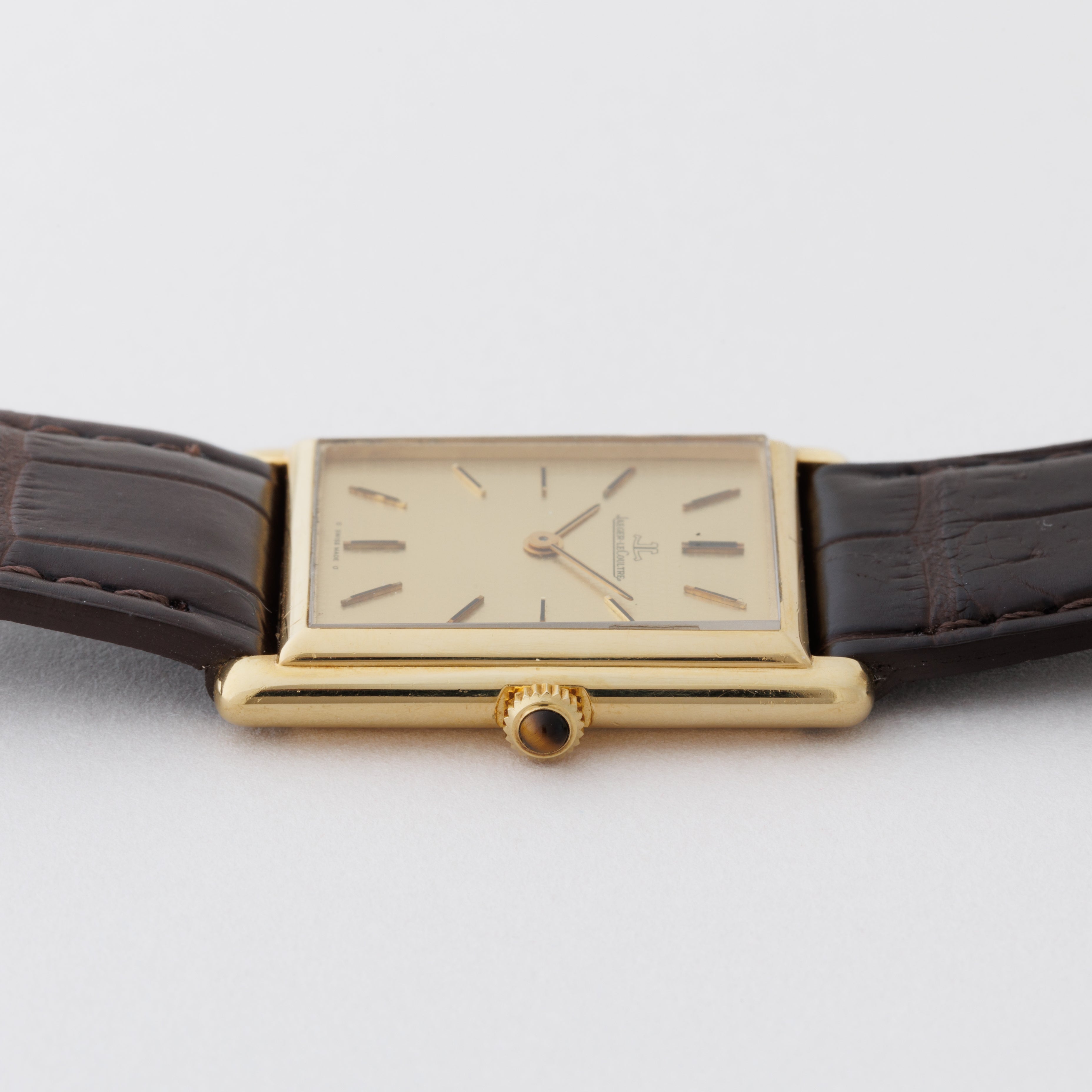 ジャガー・ルクルト 18金無垢タンクウォッチ 1970年代製 手巻き Cal.846 Ref.6129.21