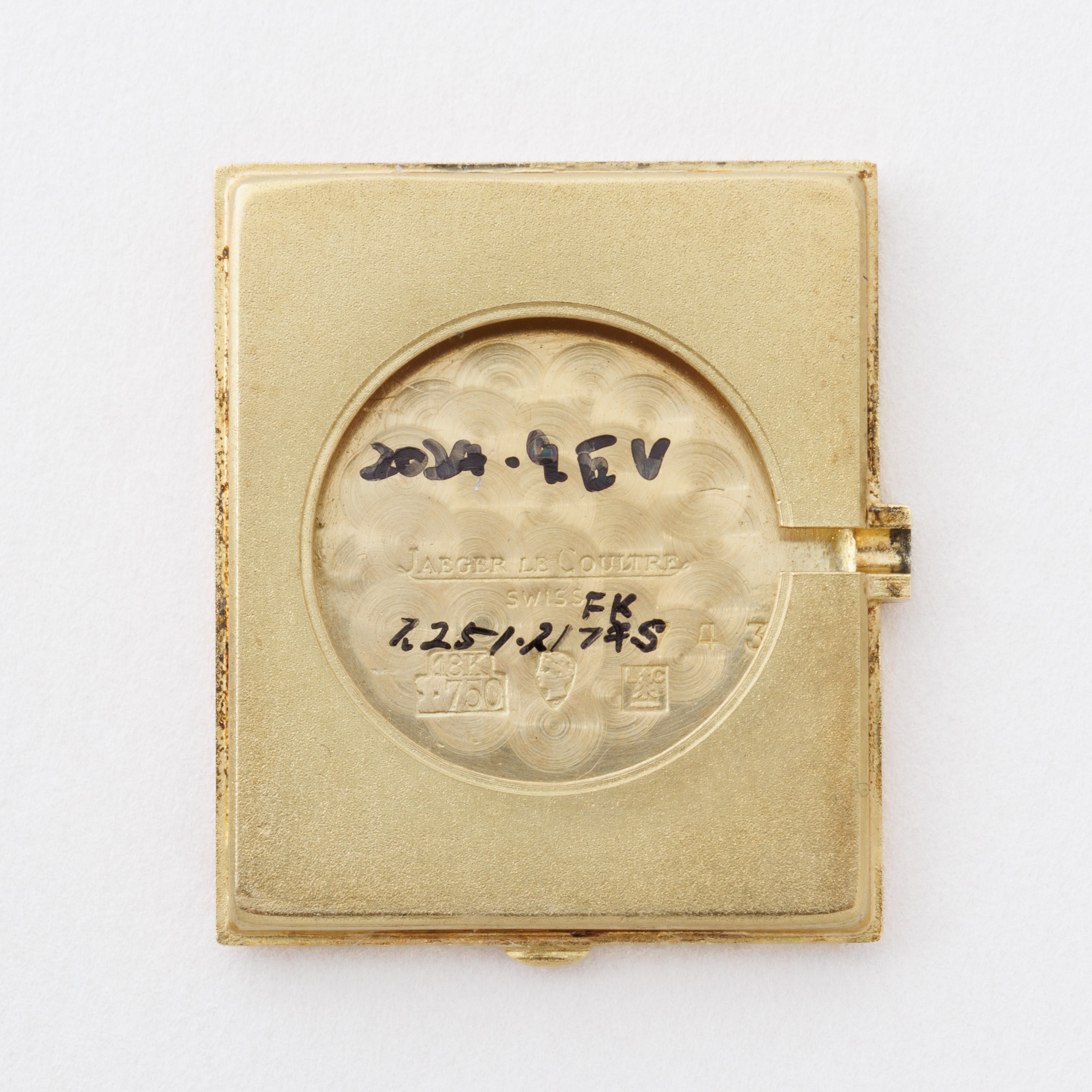 ジャガー・ルクルト 18金無垢タンクウォッチ 1970年代製 手巻き Cal.846 Ref.6129.21