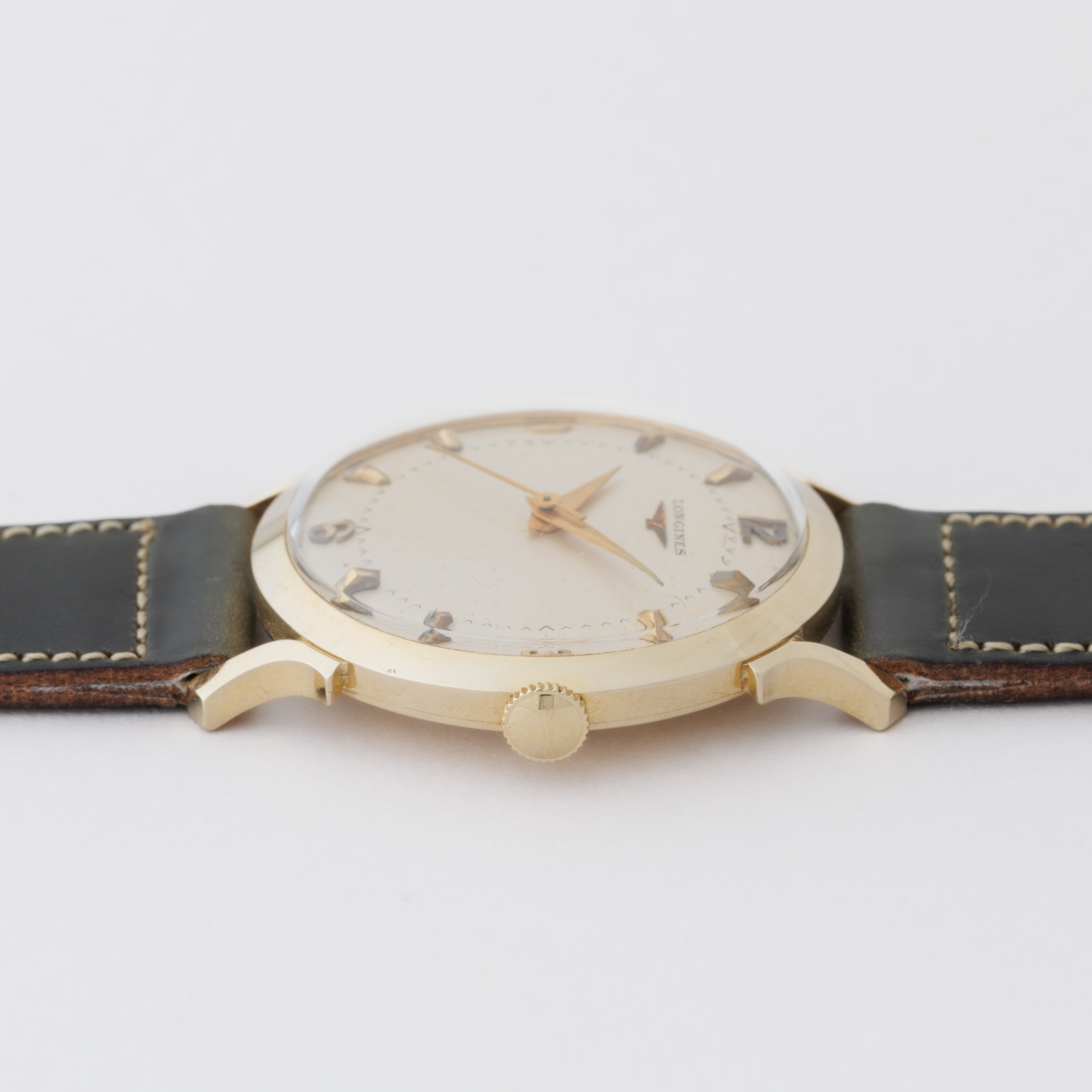 ロンジン 14金無垢 USケース 1950年代製 センターセコンド Cal.22LS 手巻き