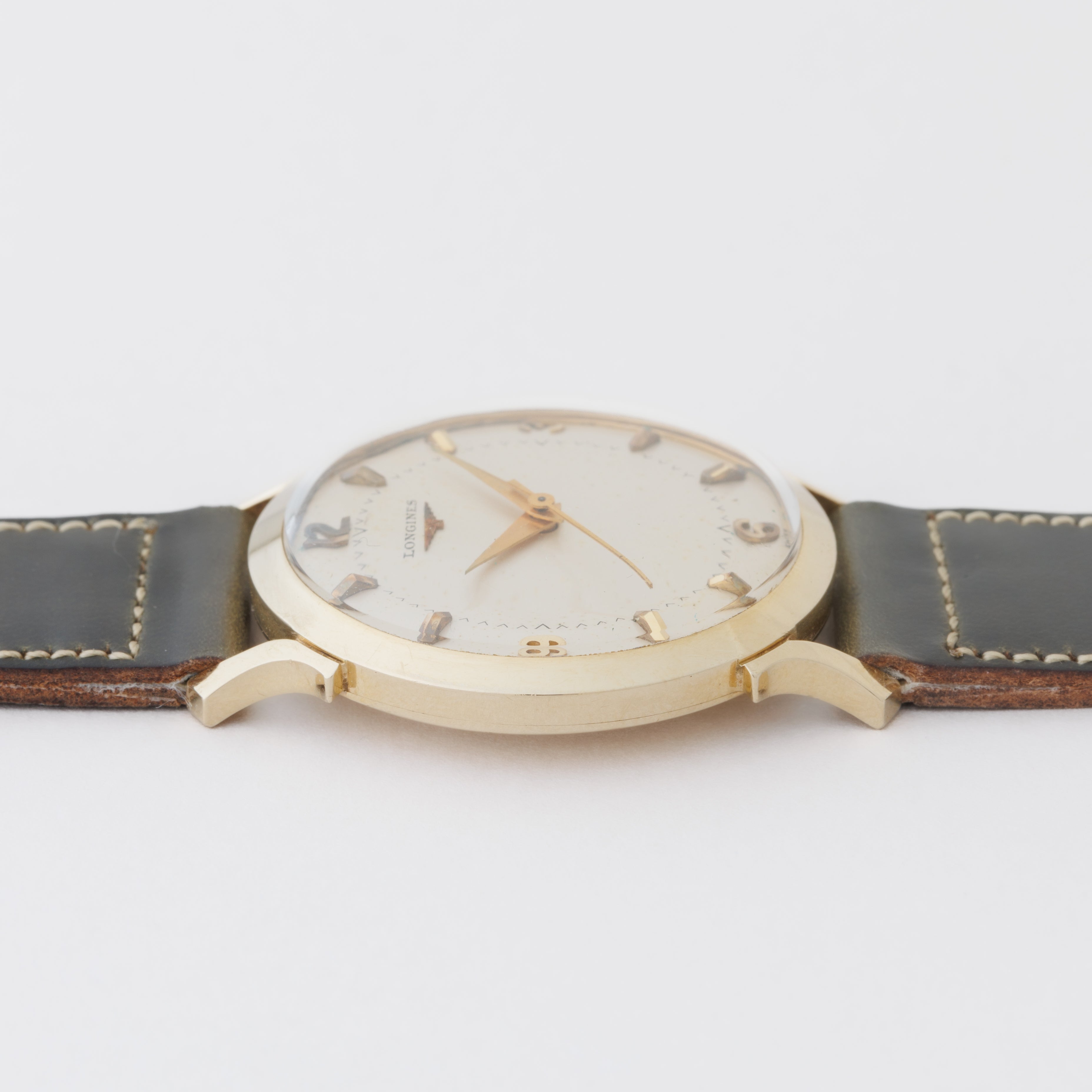 ロンジン 14金無垢 USケース 1950年代製 センターセコンド Cal.22LS 手巻き