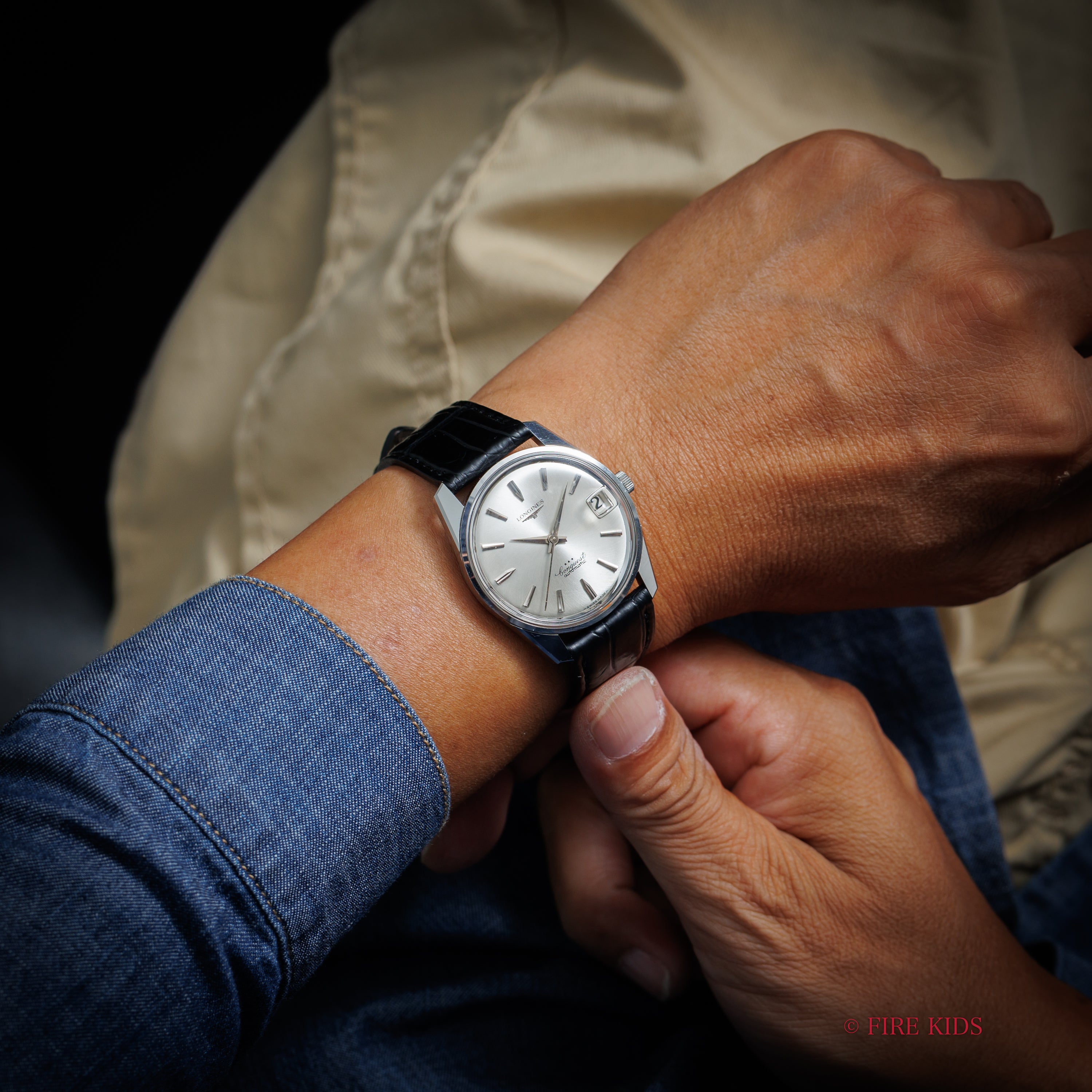 ロンジン コンクエスト 1960年代製 Ref.9044 自動巻Cal.291 純正尾錠、タグ付き