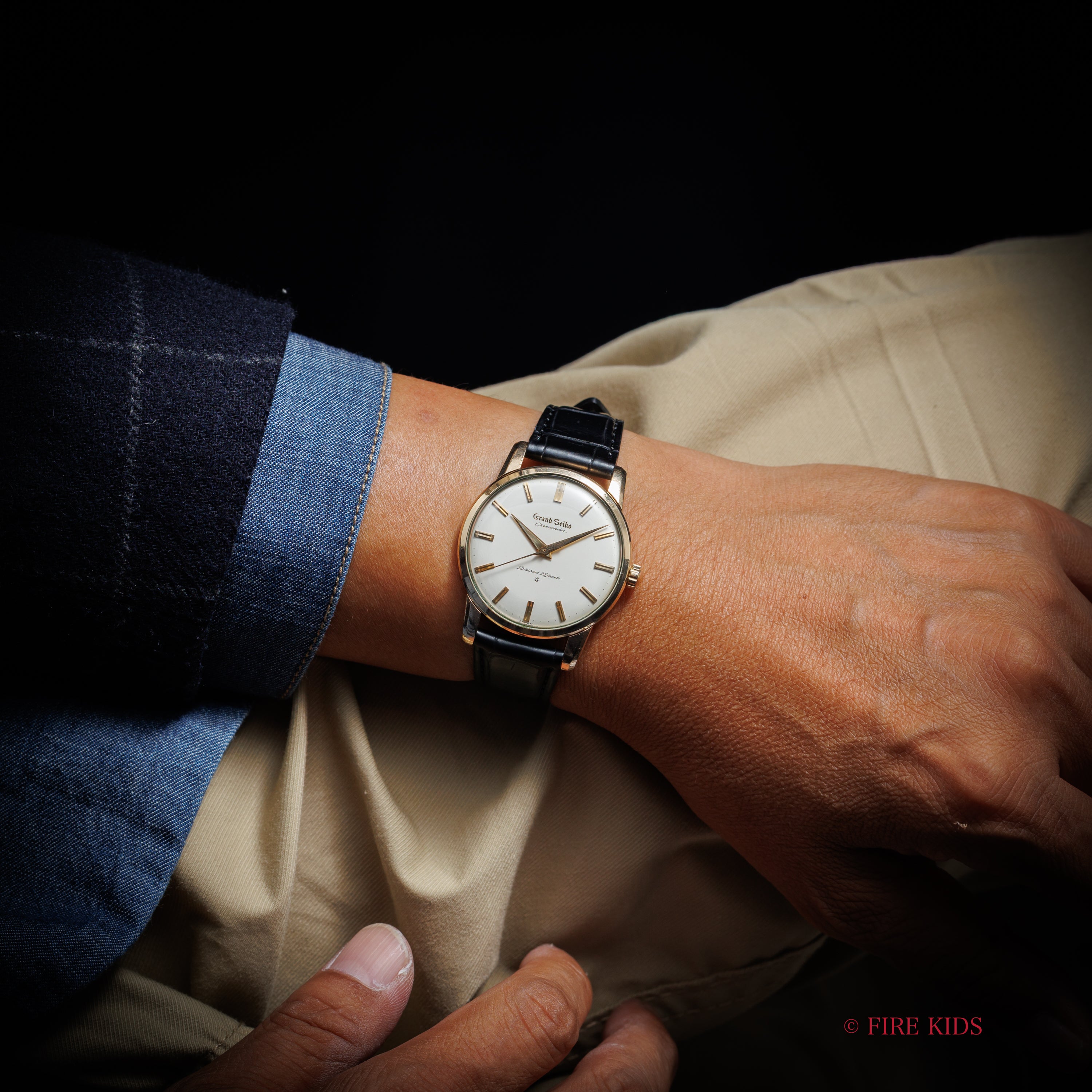 グランドセイコー ファーストモデル 手巻き 1962年製 Ref.J14070 アップライト文字盤