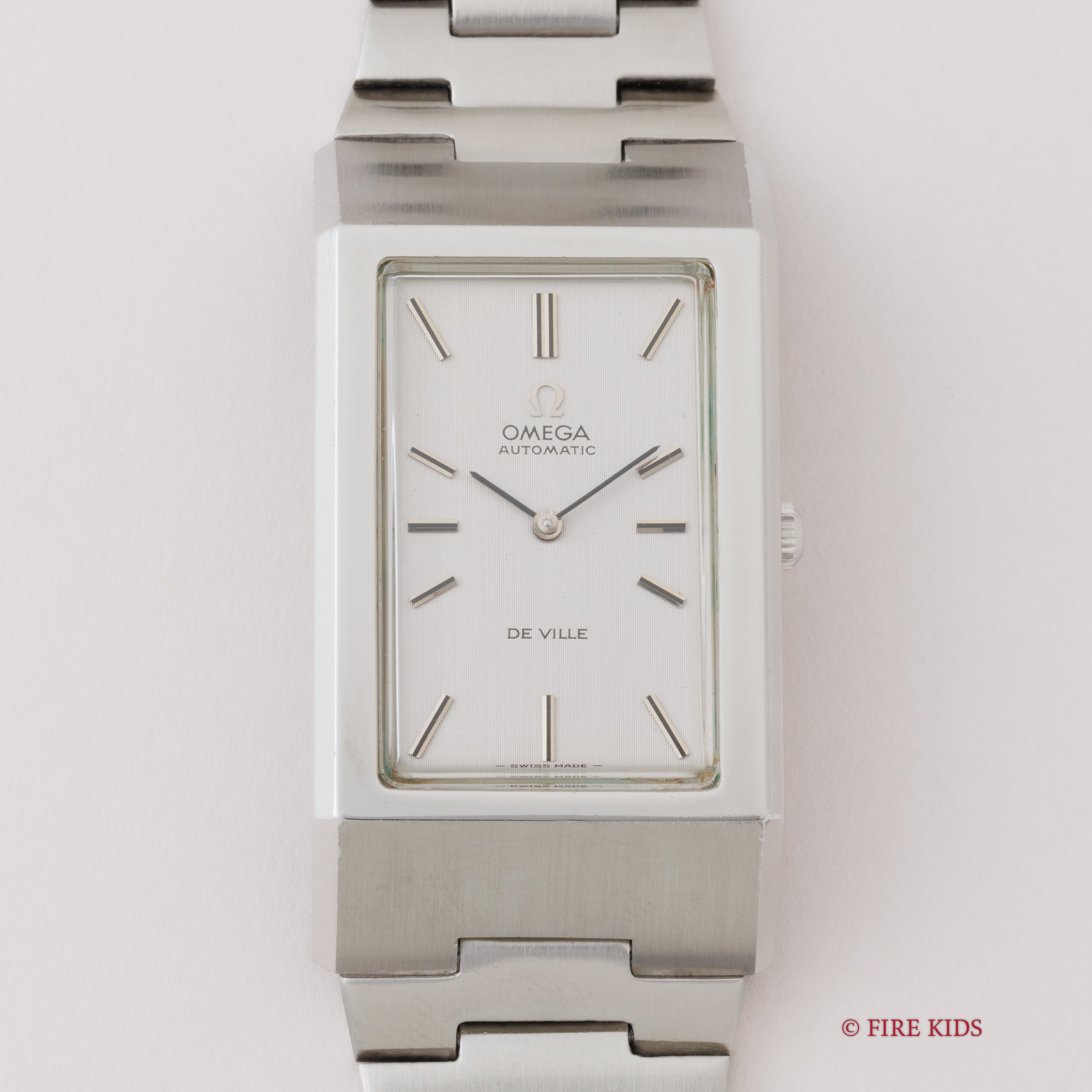 オメガ デ・ヴィル 1972年製 レクタンギュラーケース Ref.155.007 自動巻 純正ブレス付き