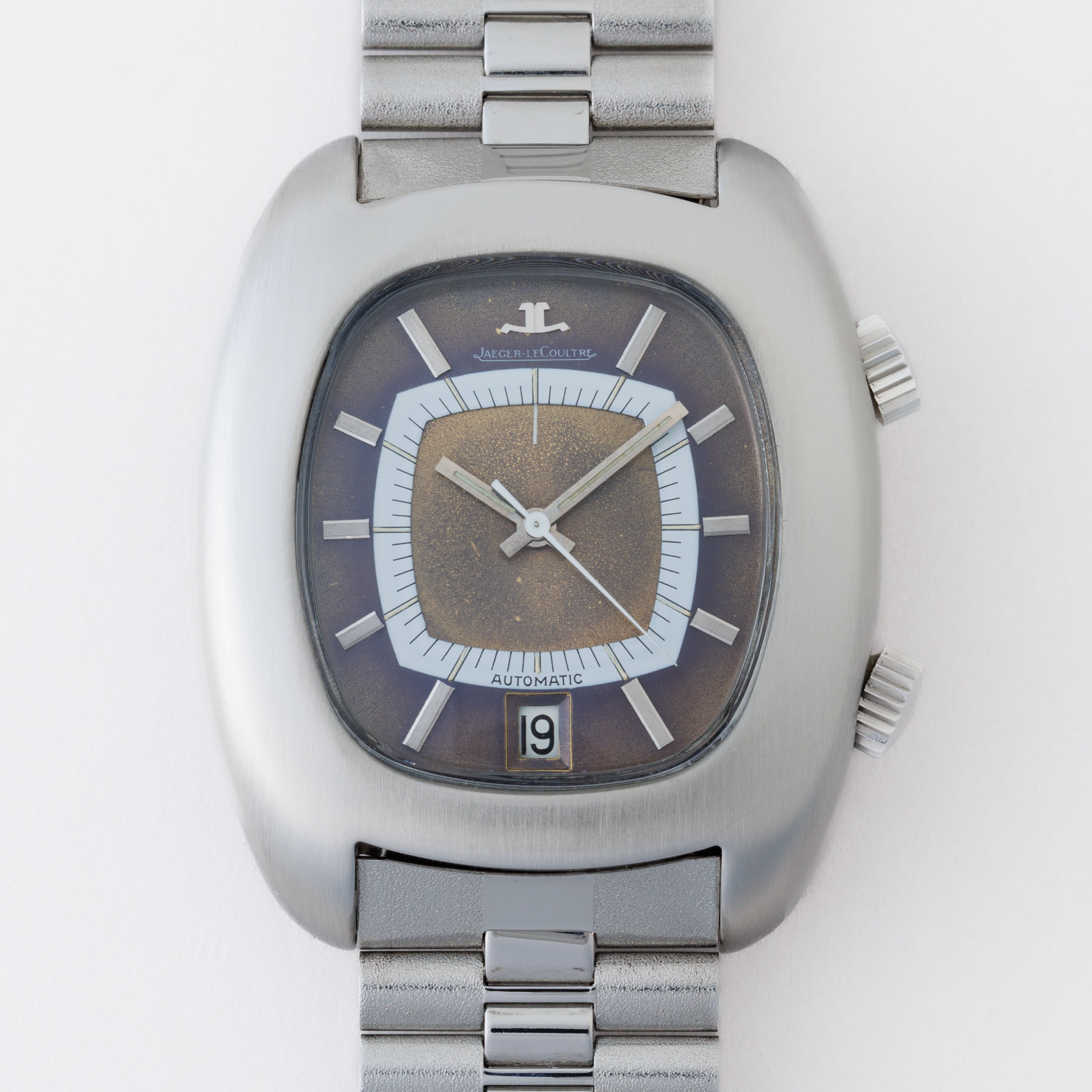 ジャガー・ルクルトメモボックス 1970年代製 自動巻 メーカー修理明細付き 純正ブレス