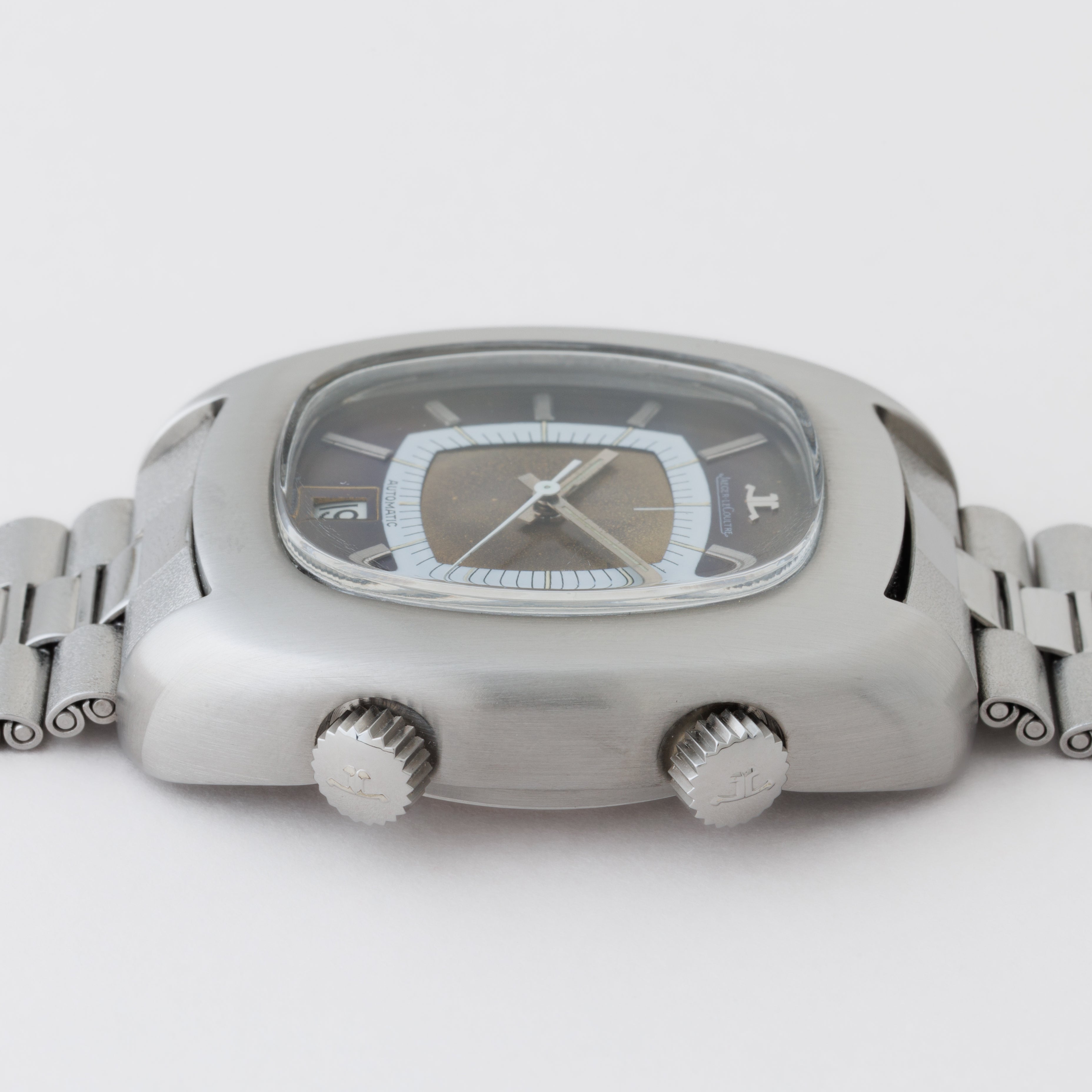 ジャガー・ルクルトメモボックス 1970年代製 自動巻 メーカー修理明細付き 純正ブレス