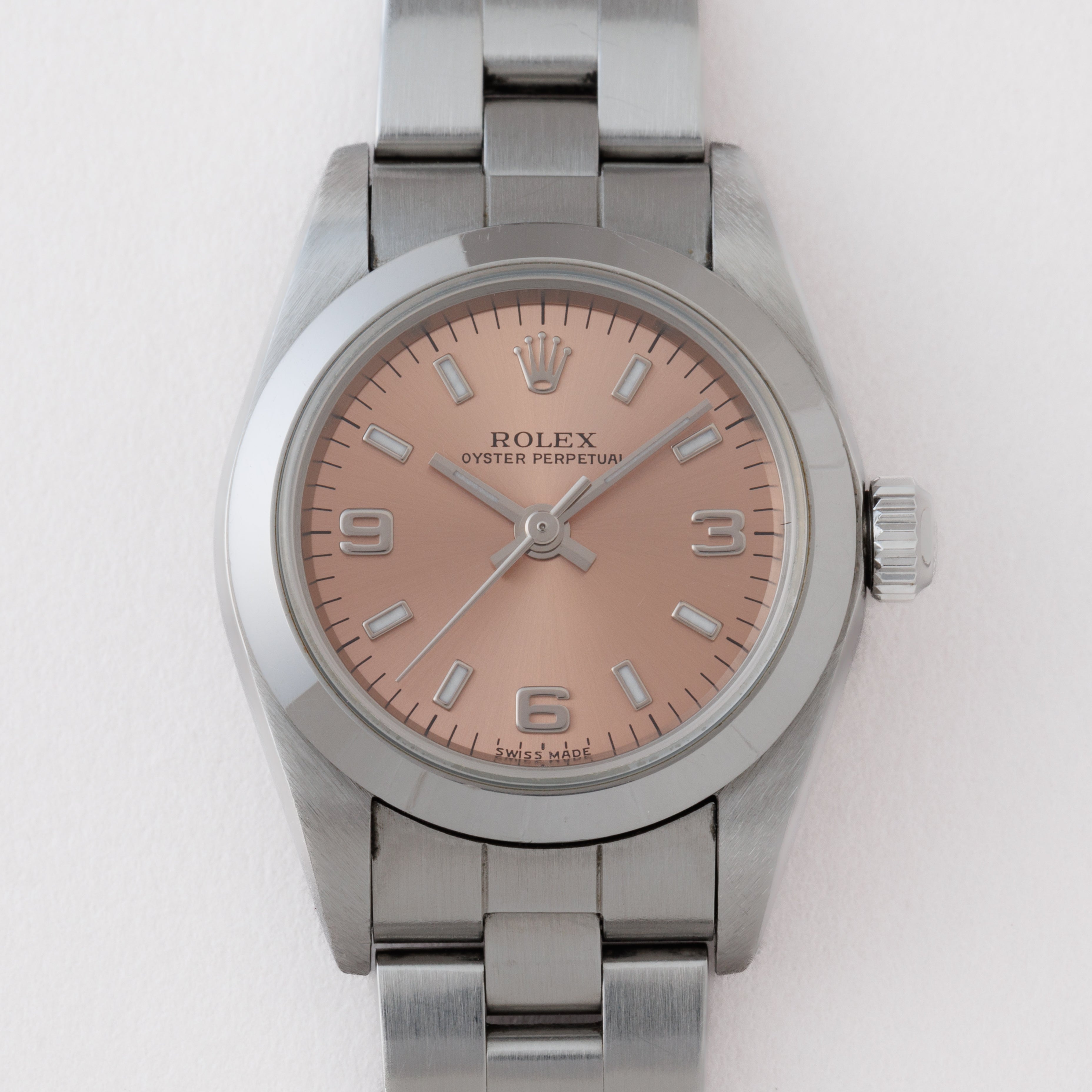 ロレックス レディース オイスターパーペチュアル 1999年製 Ref.76080 箱、冊子、タグ付き