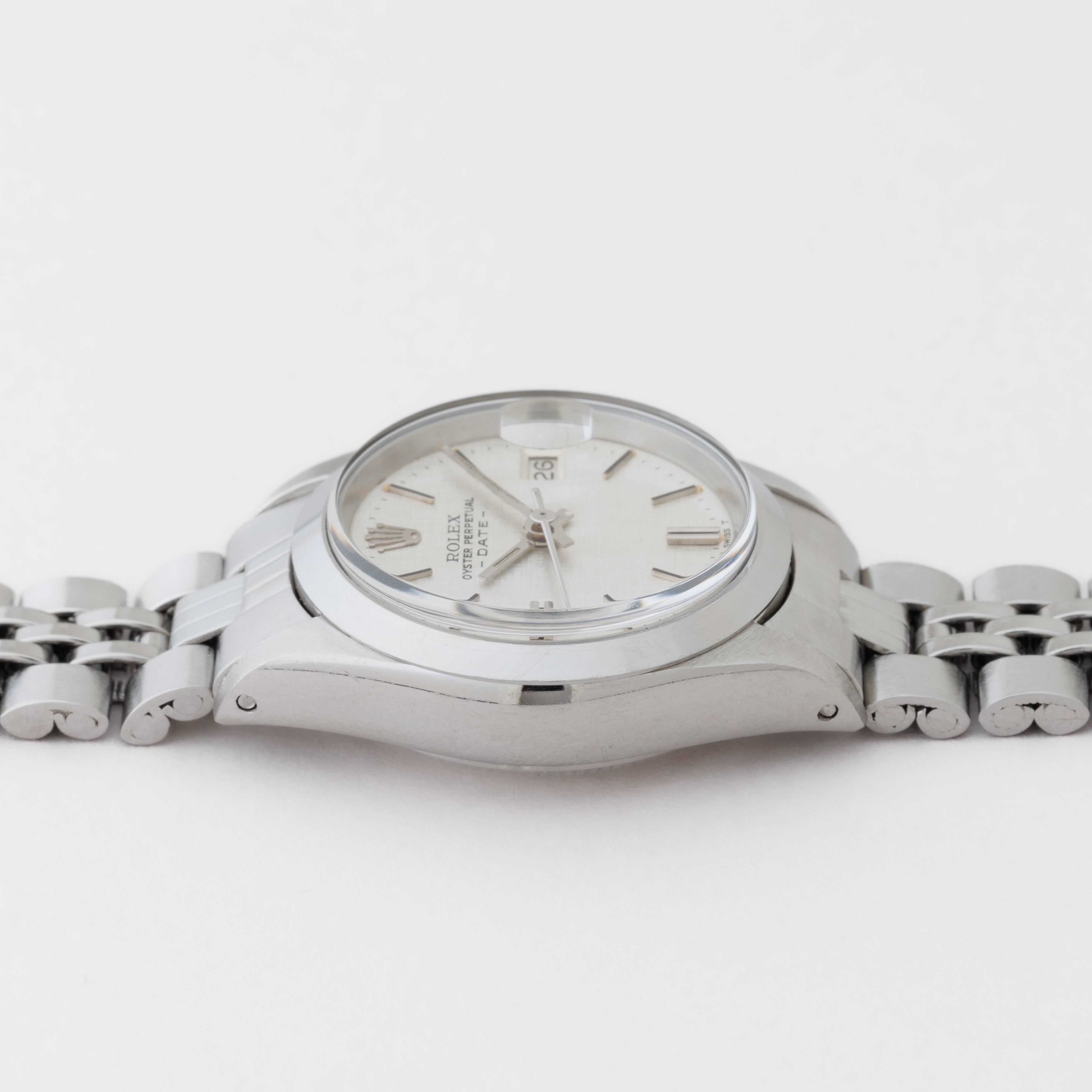 ロレックス レディース 1971年製 Ref.6916 オイスターパーペチュアルデイト シルバーダイヤル 自動巻