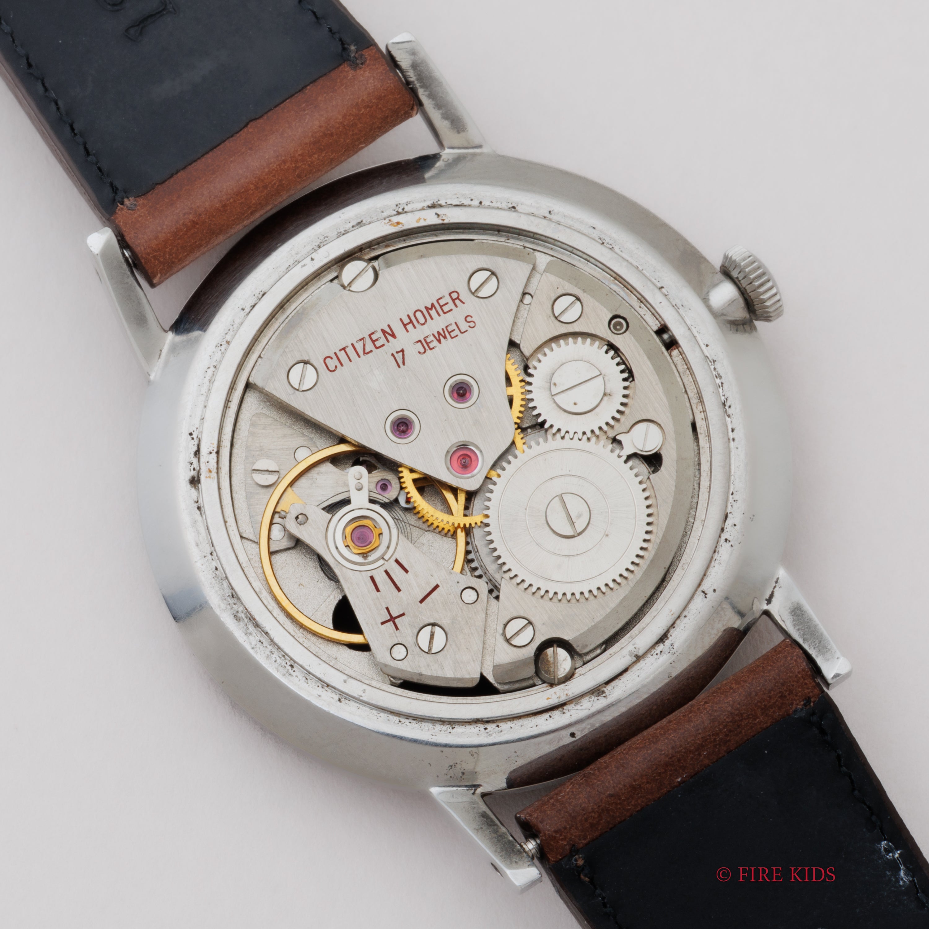 シチズン 1962年製 ホーマー ブラックダイヤル ピストル サボテン 手巻き 美品