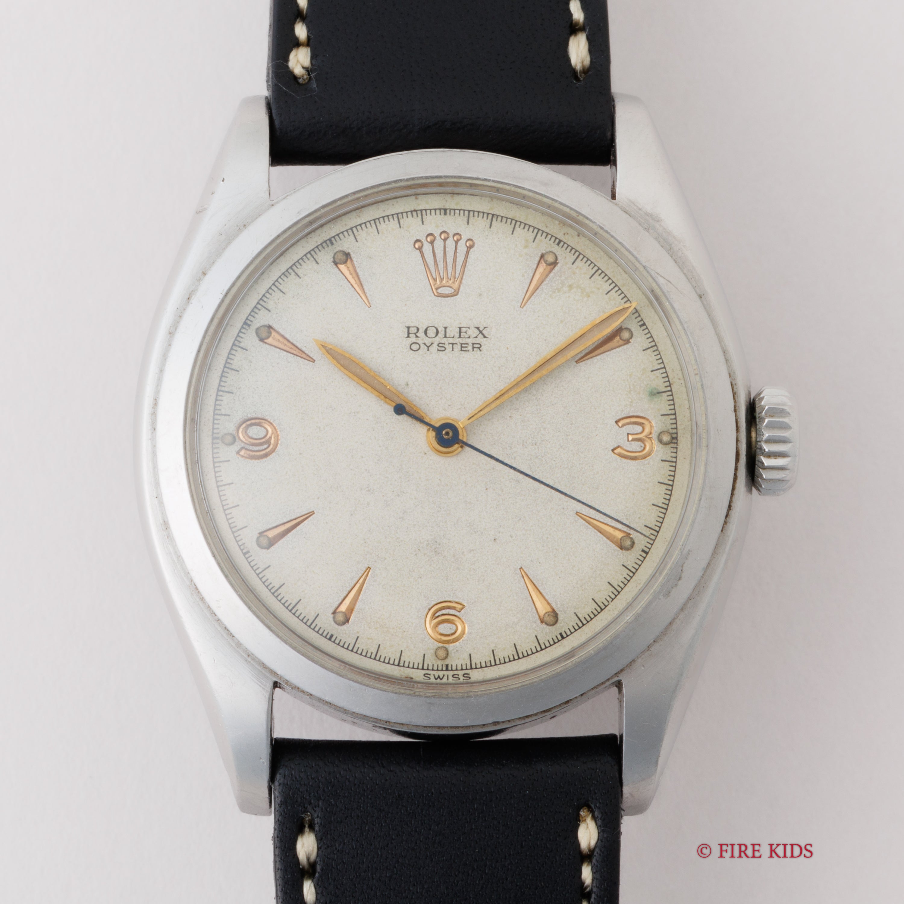 ロレックス オイスター Ref.6022 彫り込みインデックス 1953年製 スーパーオイスター Cal.710