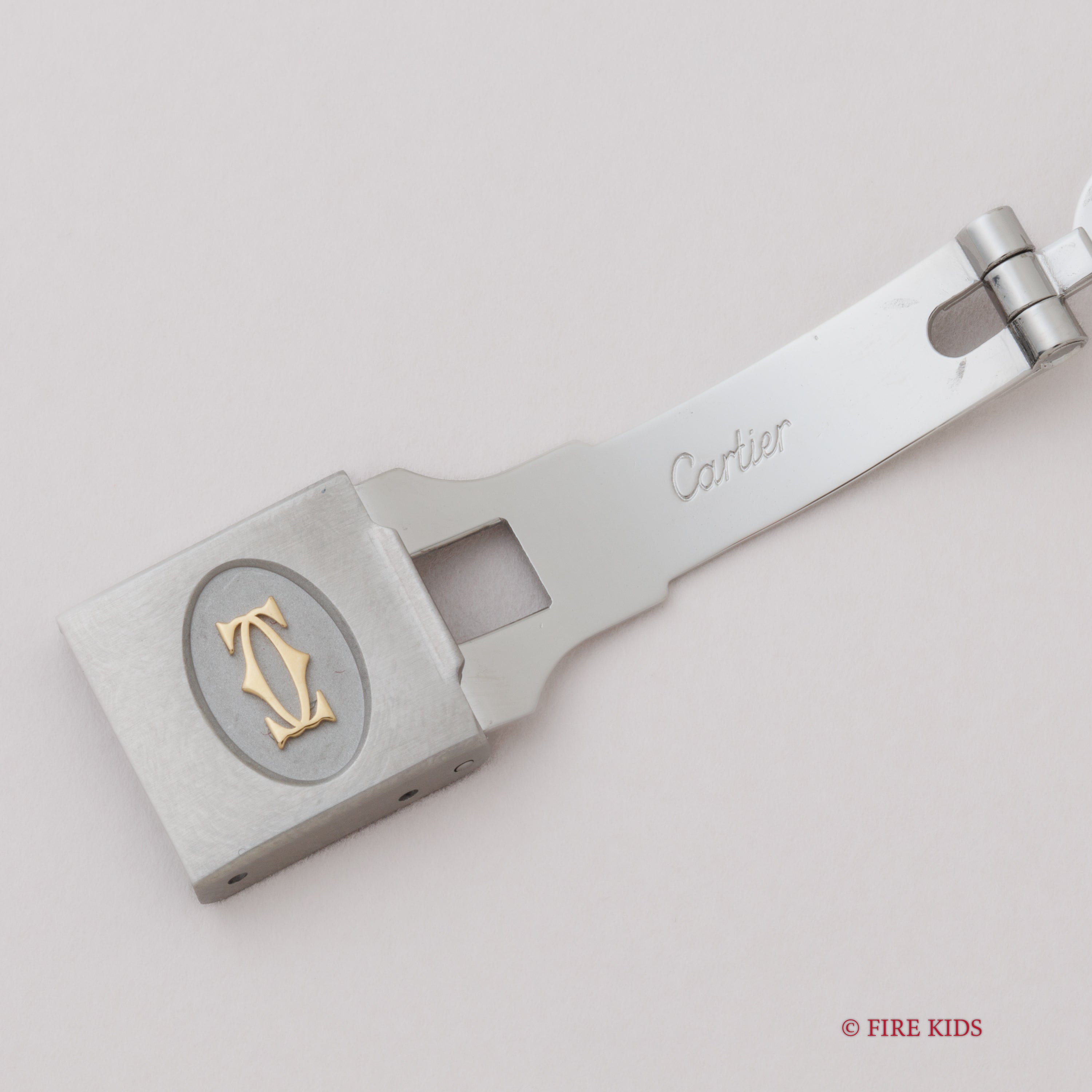 カルティエ サントス LMサイズ コンビ 自動巻き 1980年代製 ホワイトローマン