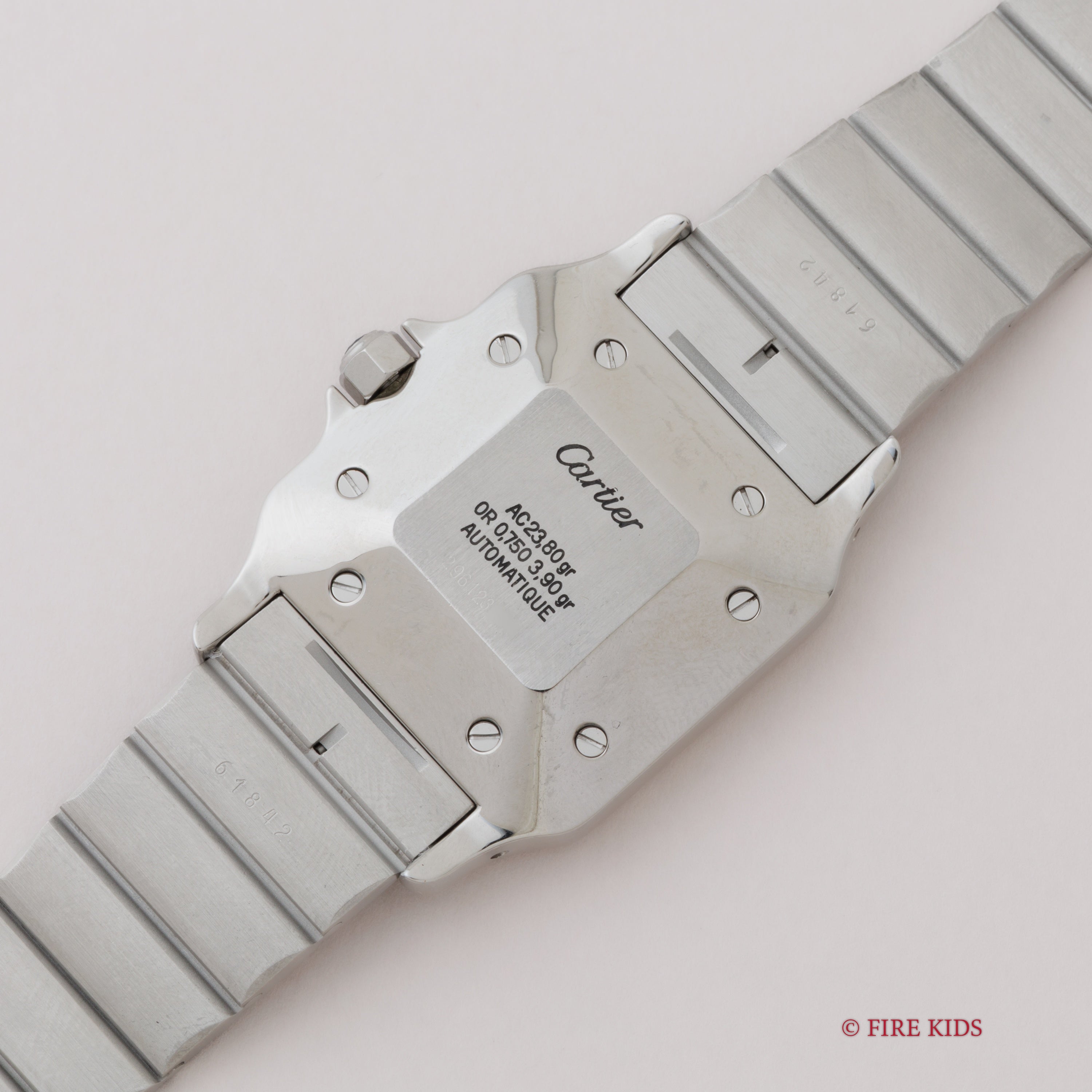 カルティエ サントス LMサイズ コンビ 自動巻き 1980年代製 ホワイトローマン