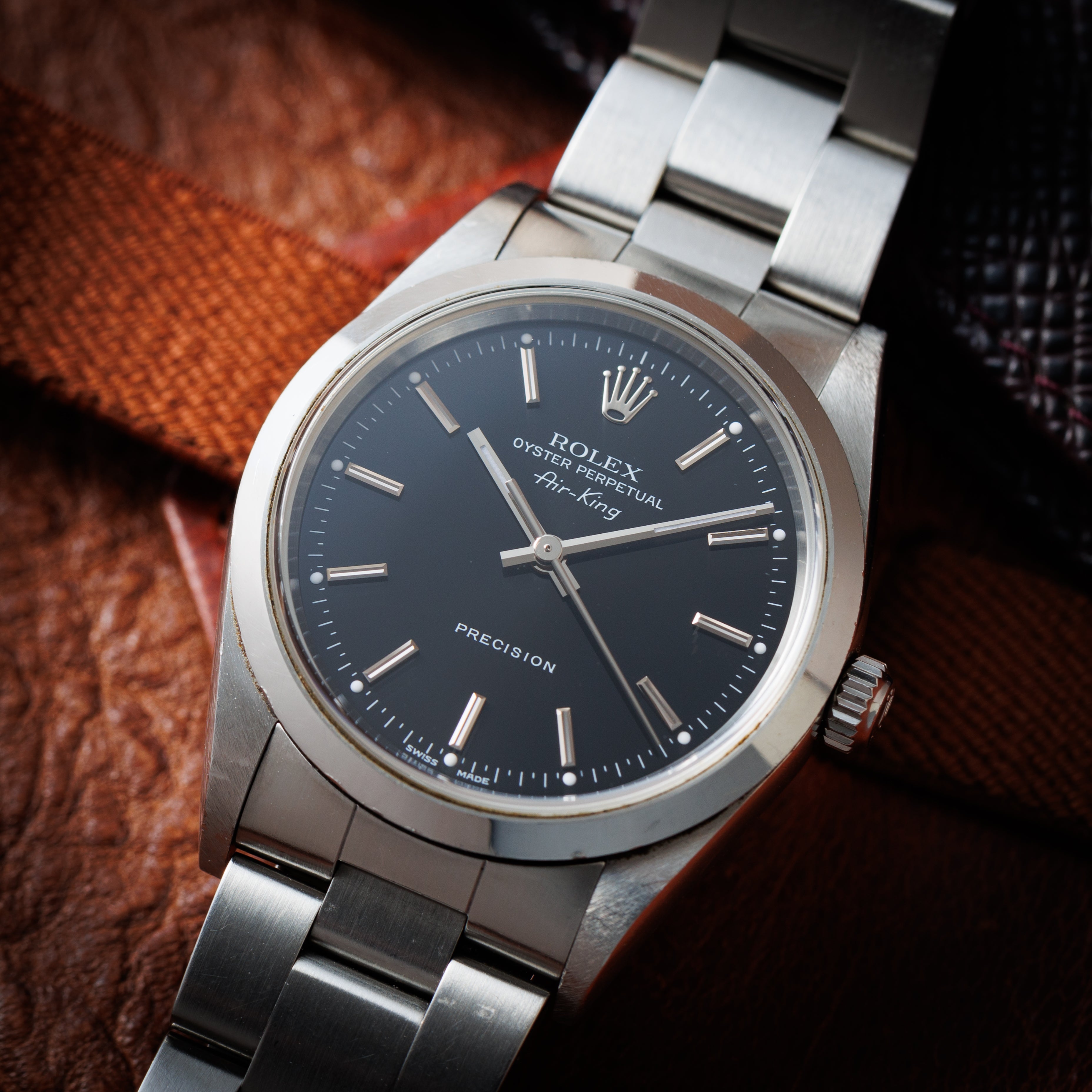 ロレックス エアキング 2001年~2002年製 Ref.14000M 箱、冊子付き