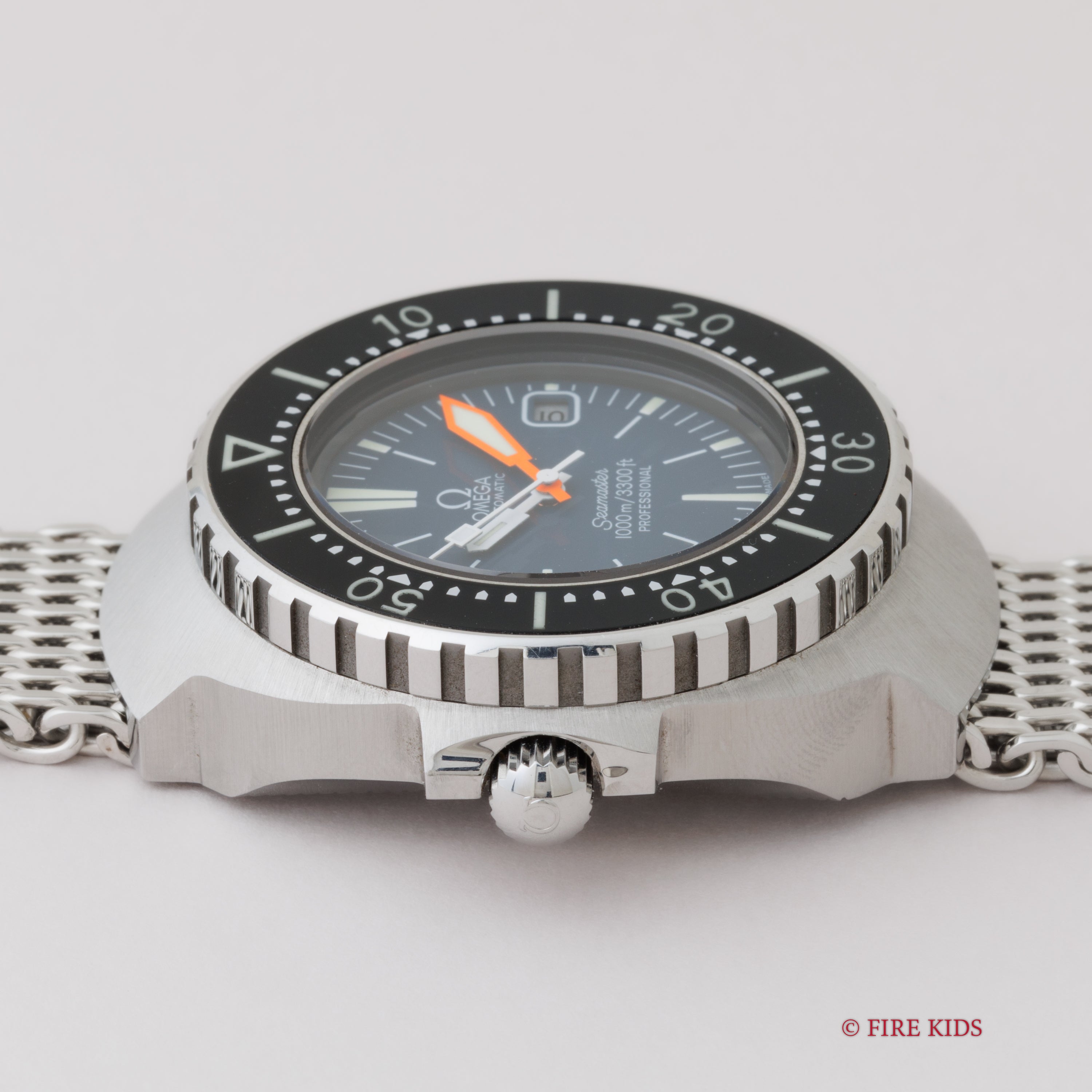 オメガ シーマスター プロプロフ 1000m 1971年製 Ref.166.093 レフティ 純正メッシュブレス