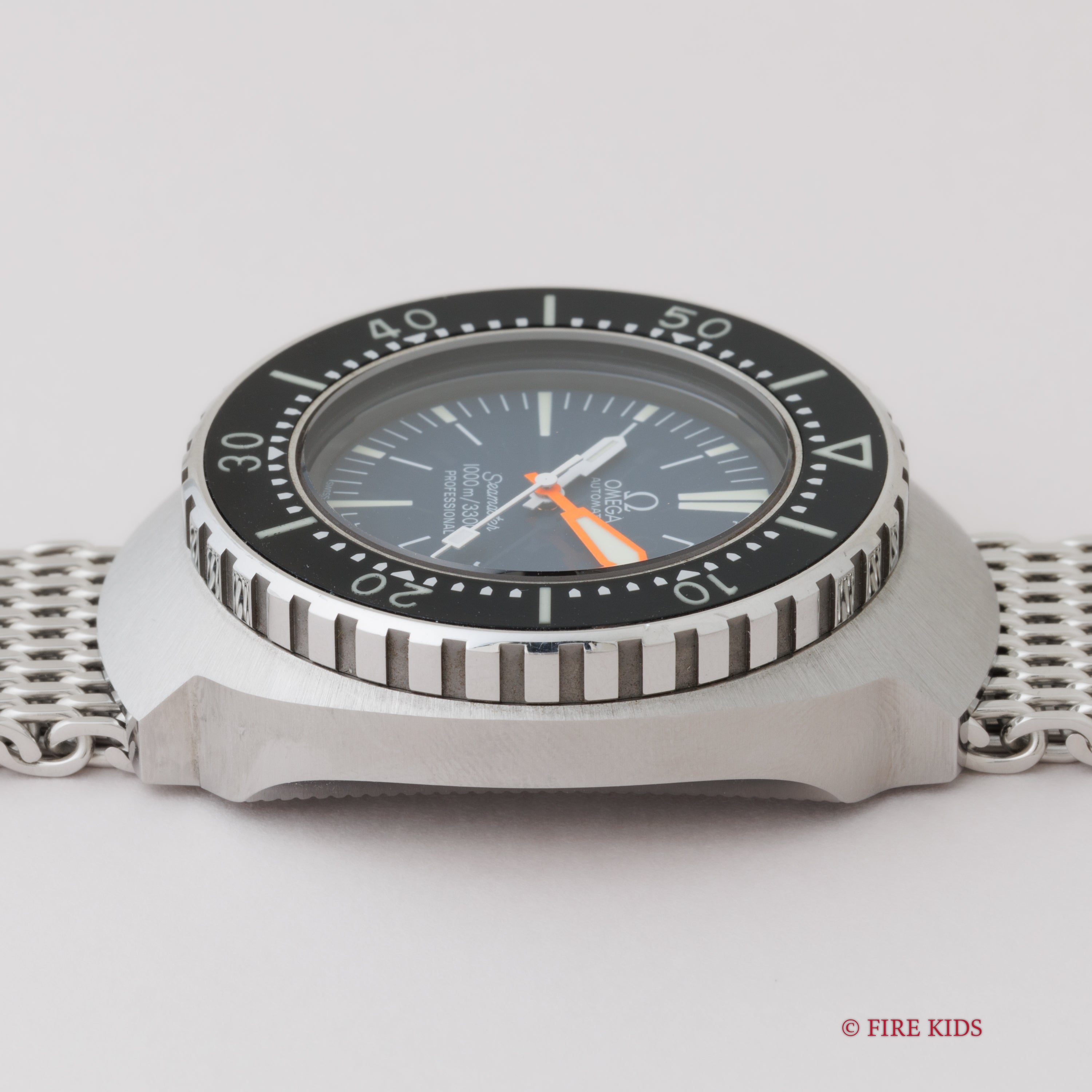 オメガ シーマスター プロプロフ 1000m 1971年製 Ref.166.093 レフティ 純正メッシュブレス