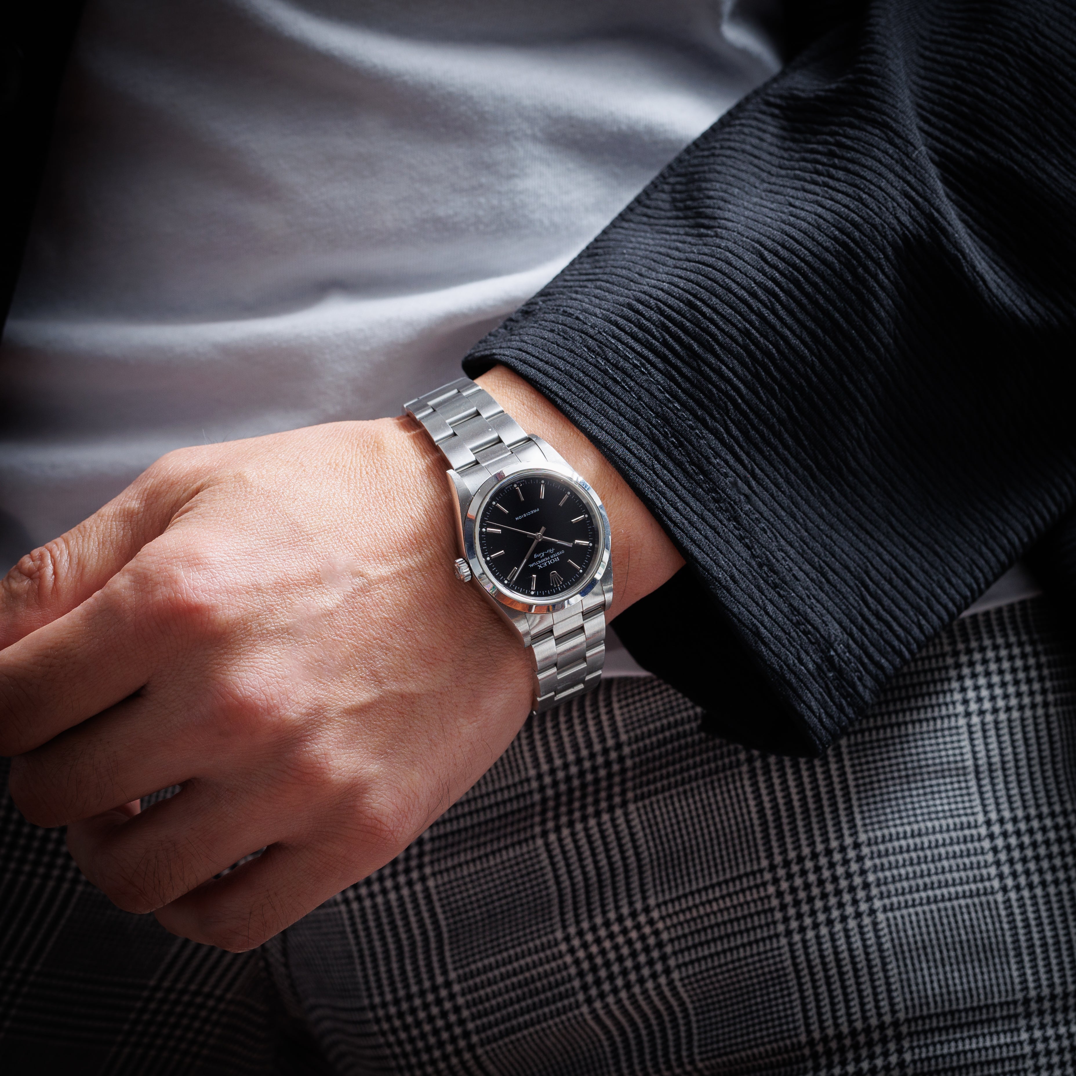 ロレックス エアキング 2001年~2002年製 Ref.14000M 箱、冊子付き